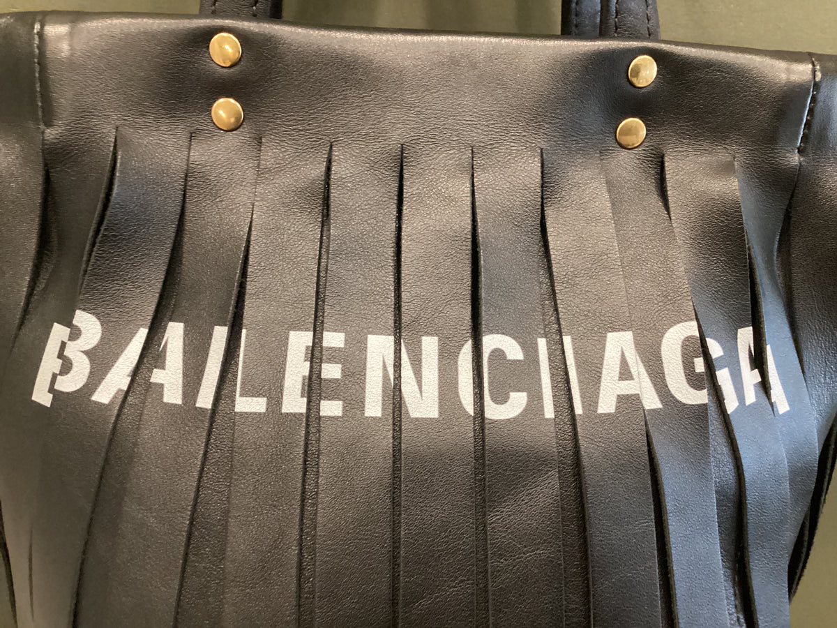 Balenciaga Everyday Tote XS Fringe Logo