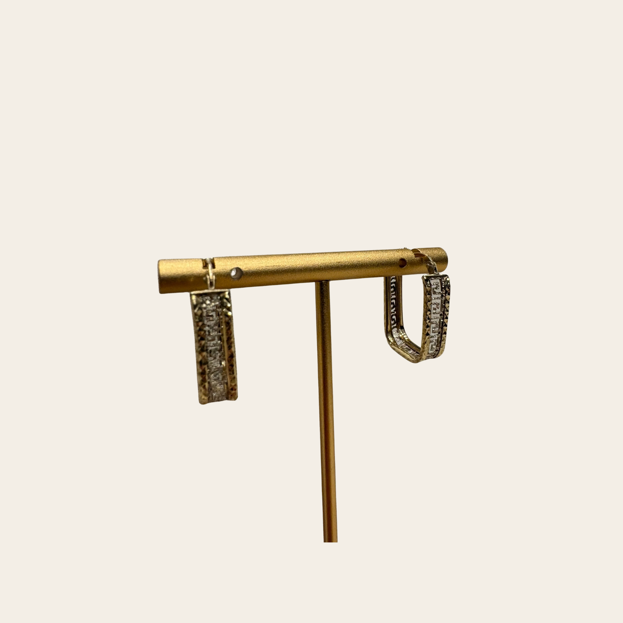 Versace boucles Créoles Greca 10K