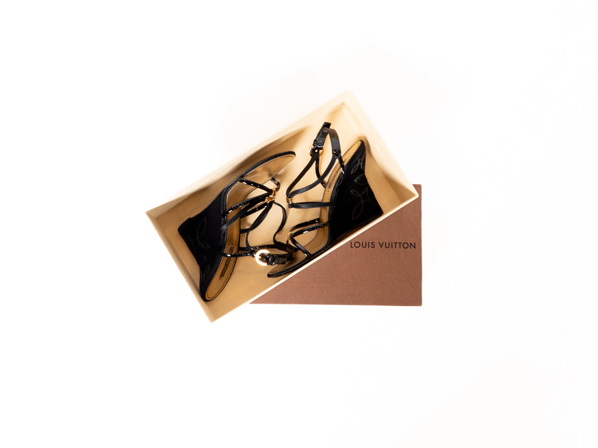 Sandales compensées Louis Vuitton