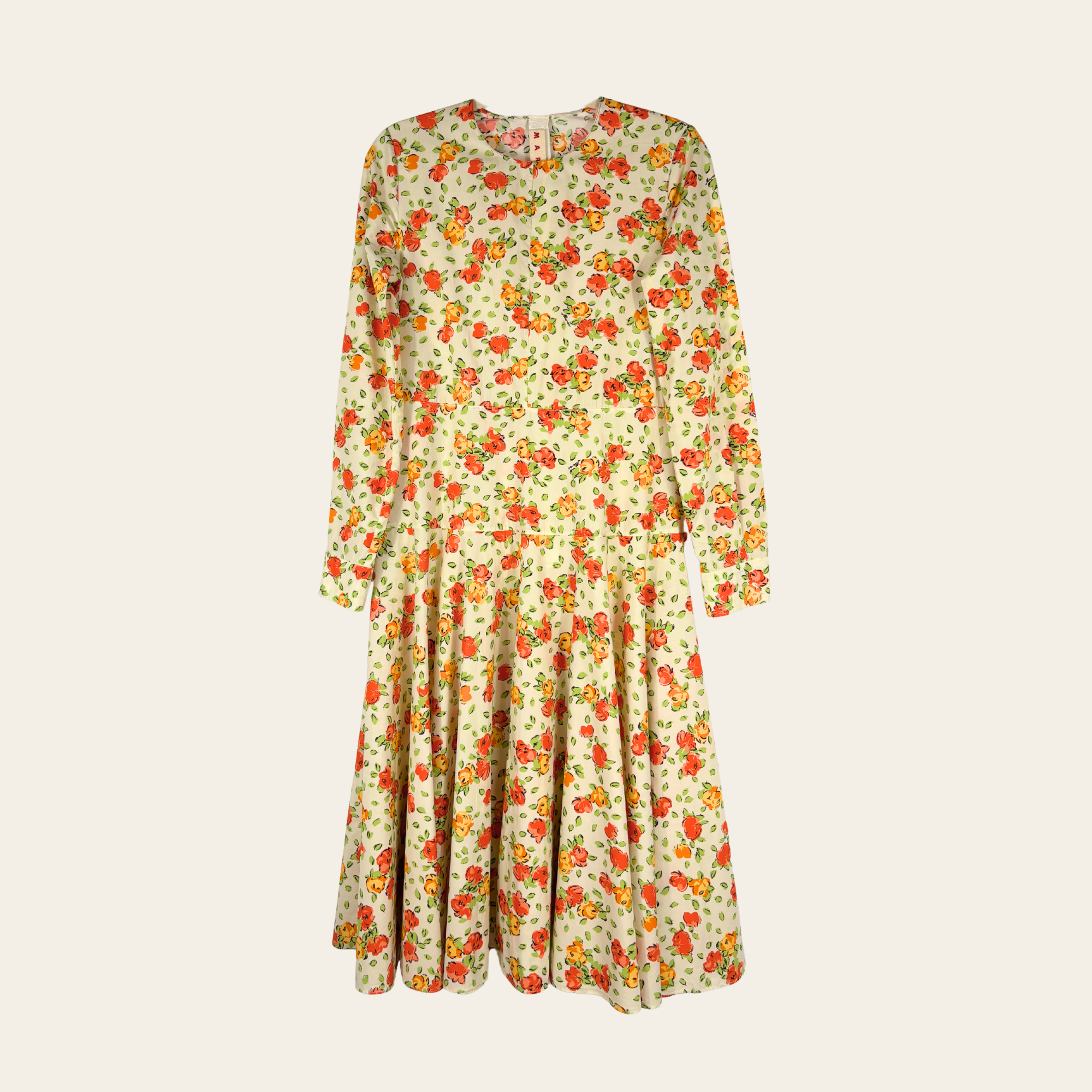 MARNI – Robe Fleurie Imprimée, Taille IT 40 (S)