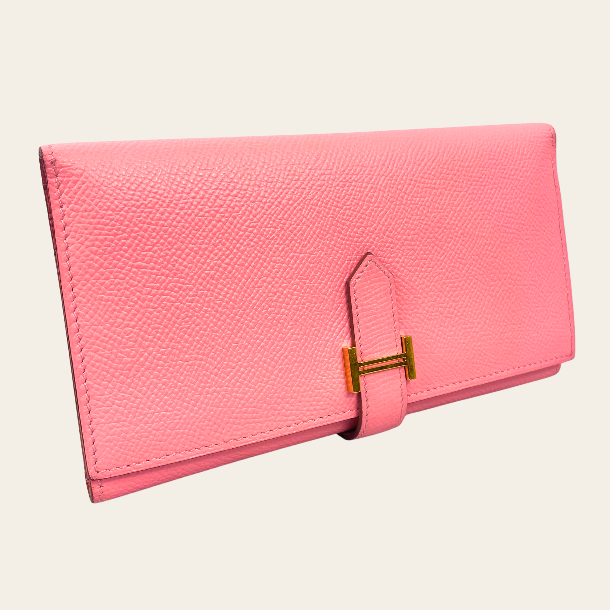 Rose Hermes Wallet, L