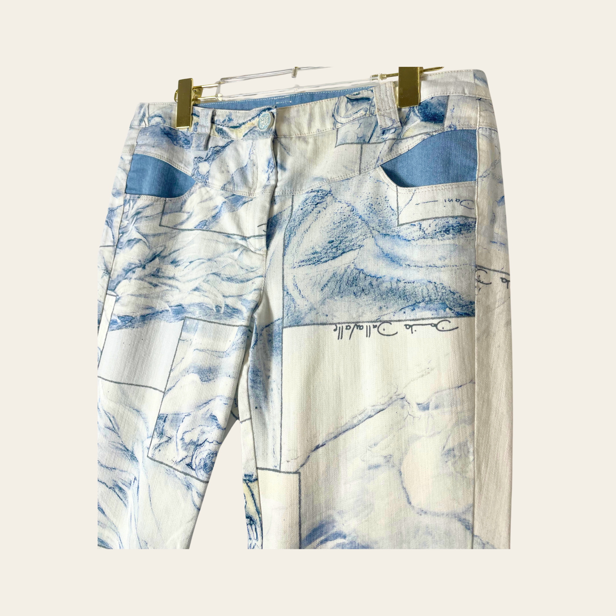 Elisa Cavaletti Denim Premium - Jean Artistique Imprimé, M/L