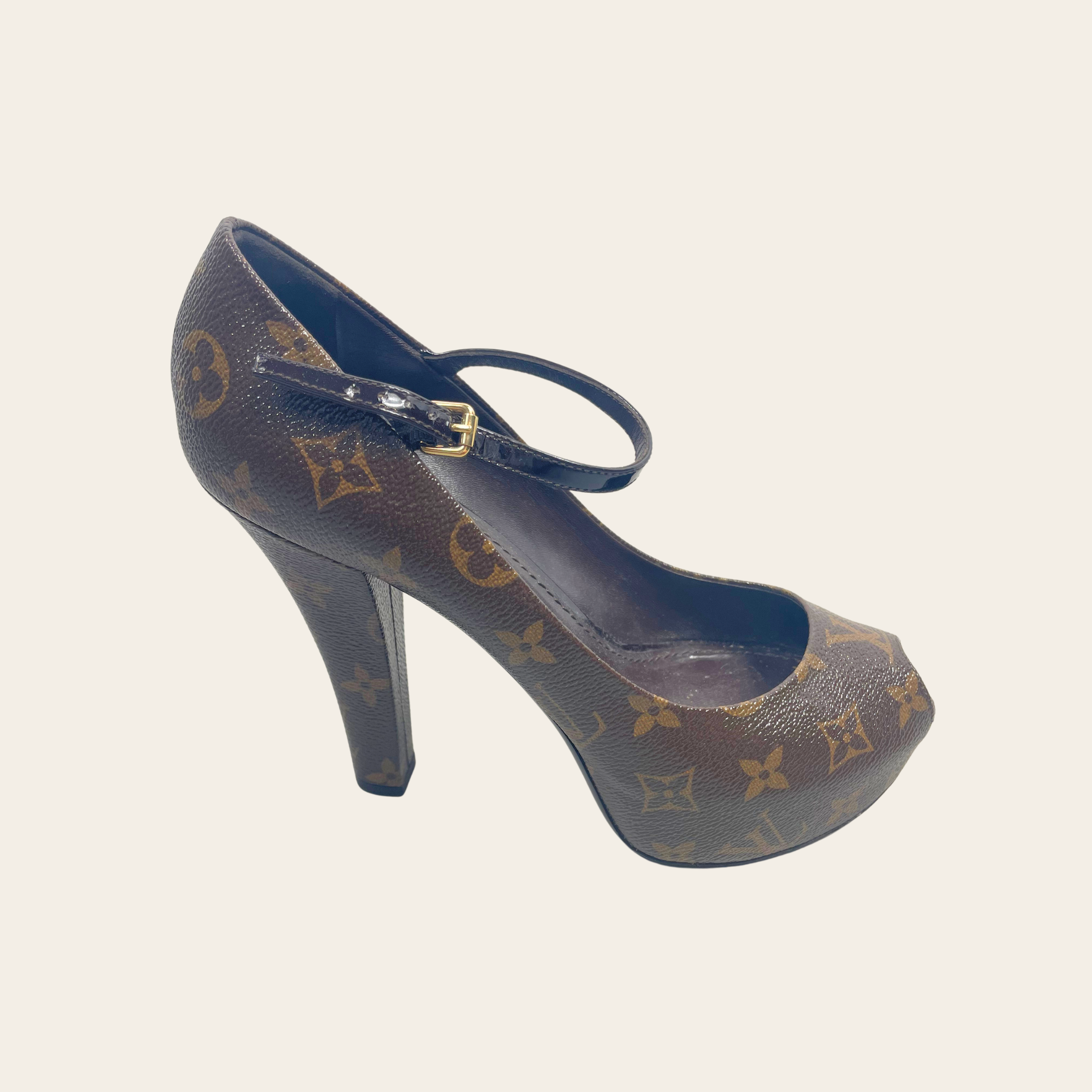 Louis Vuitton Oh Really! Mary Jane Platform Monogram, 38.5
