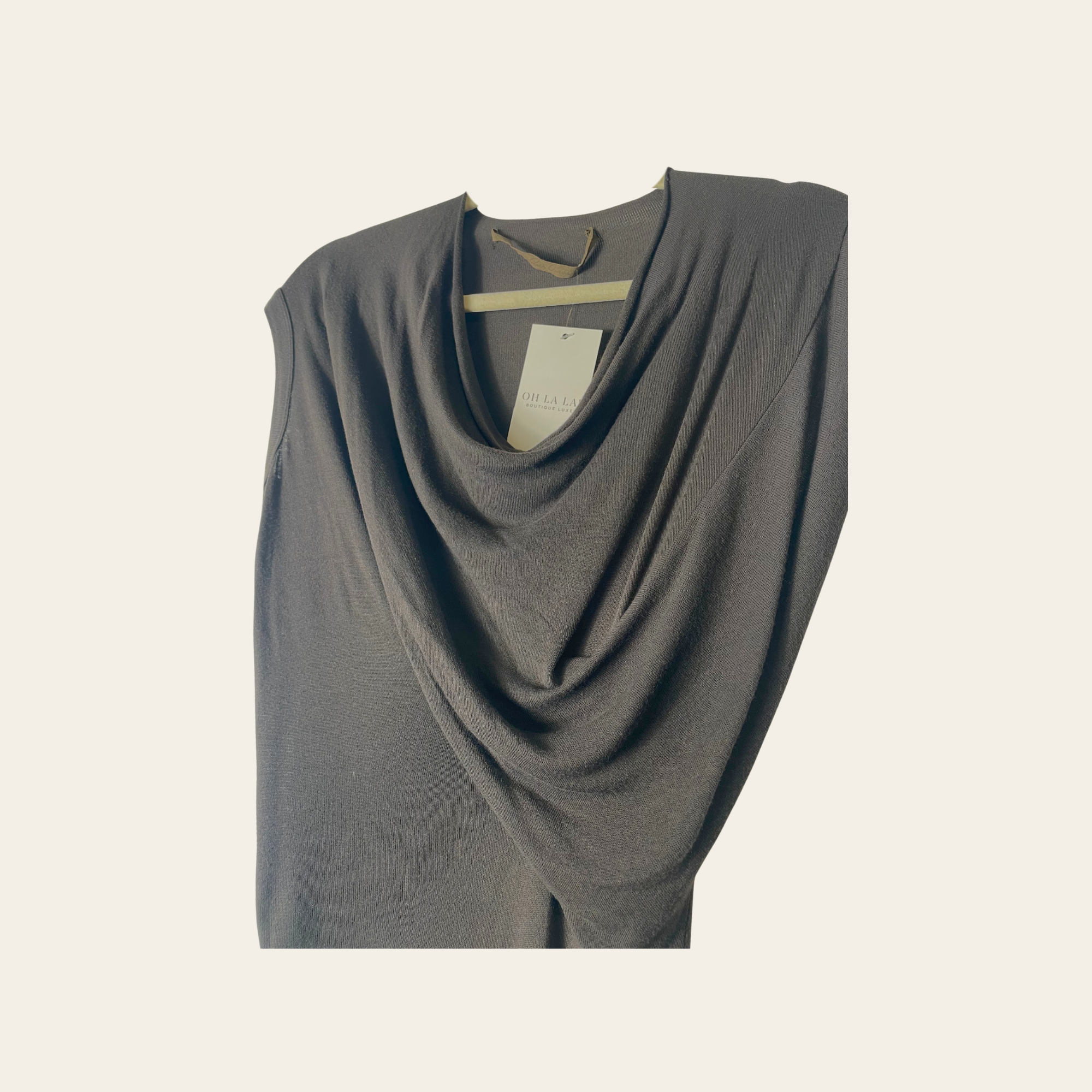 Rick Owens – Camisole drapée noire