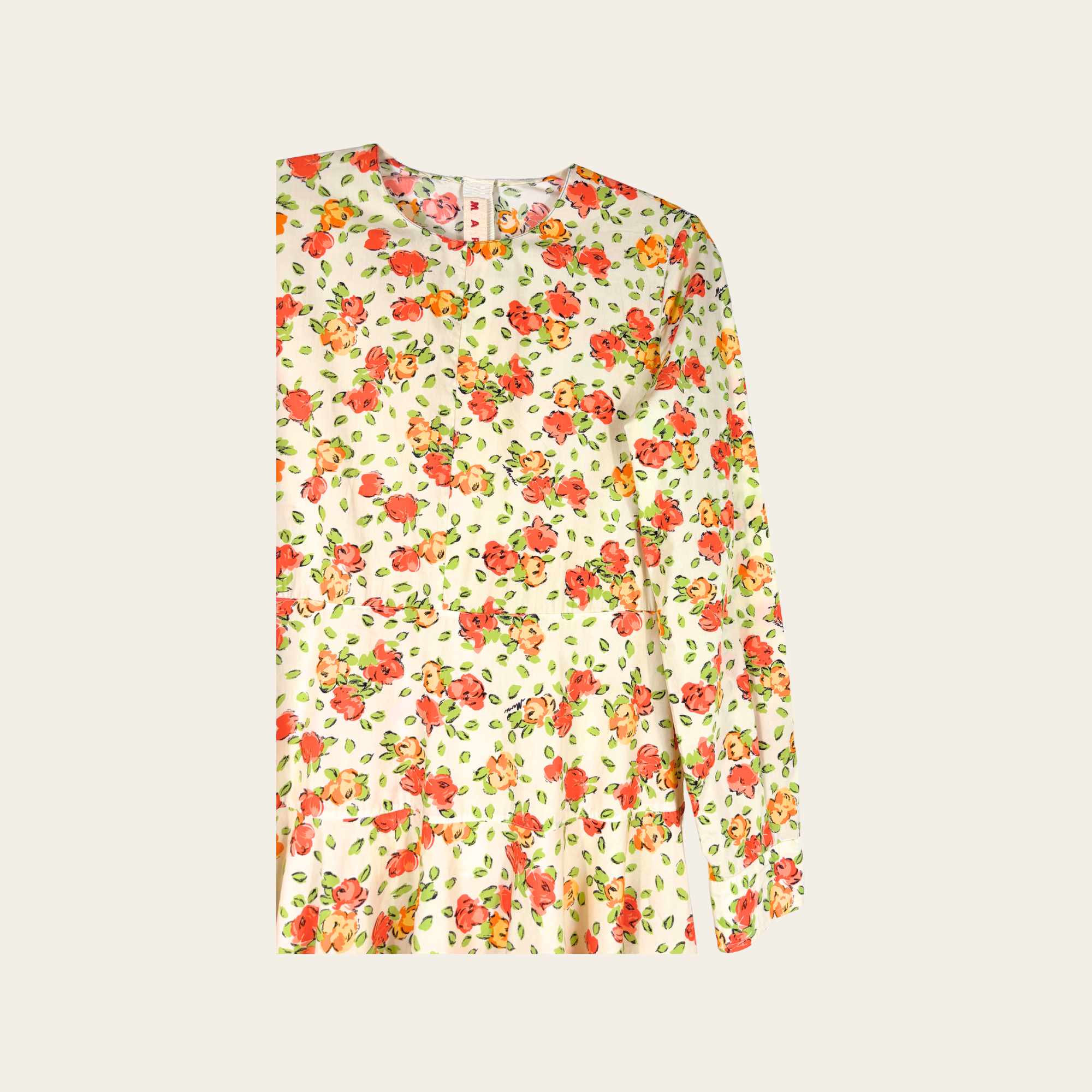 MARNI – Robe Fleurie Imprimée, Taille IT 40 (S)