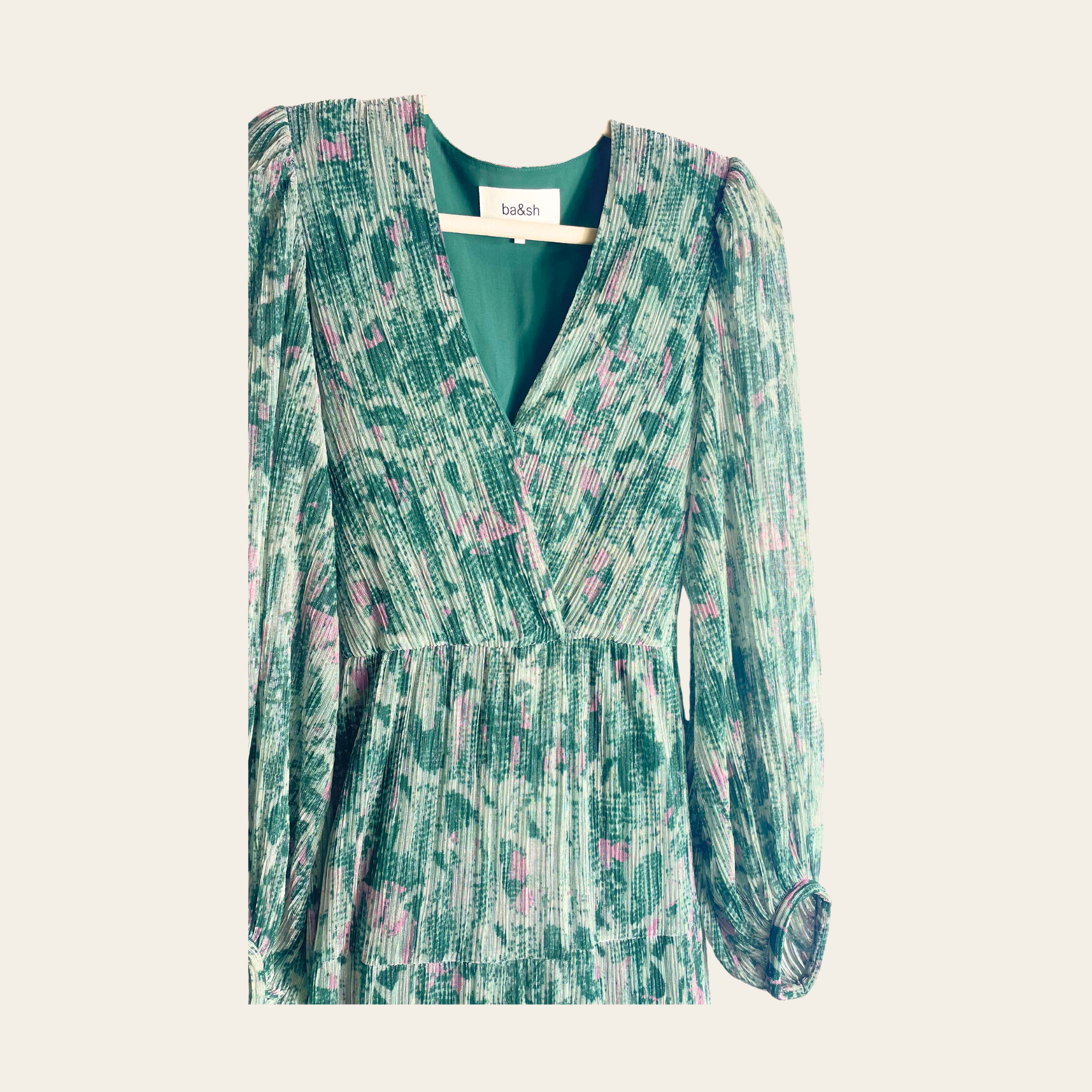 ba&sh – Robe Longue Plissée Imprimée, S