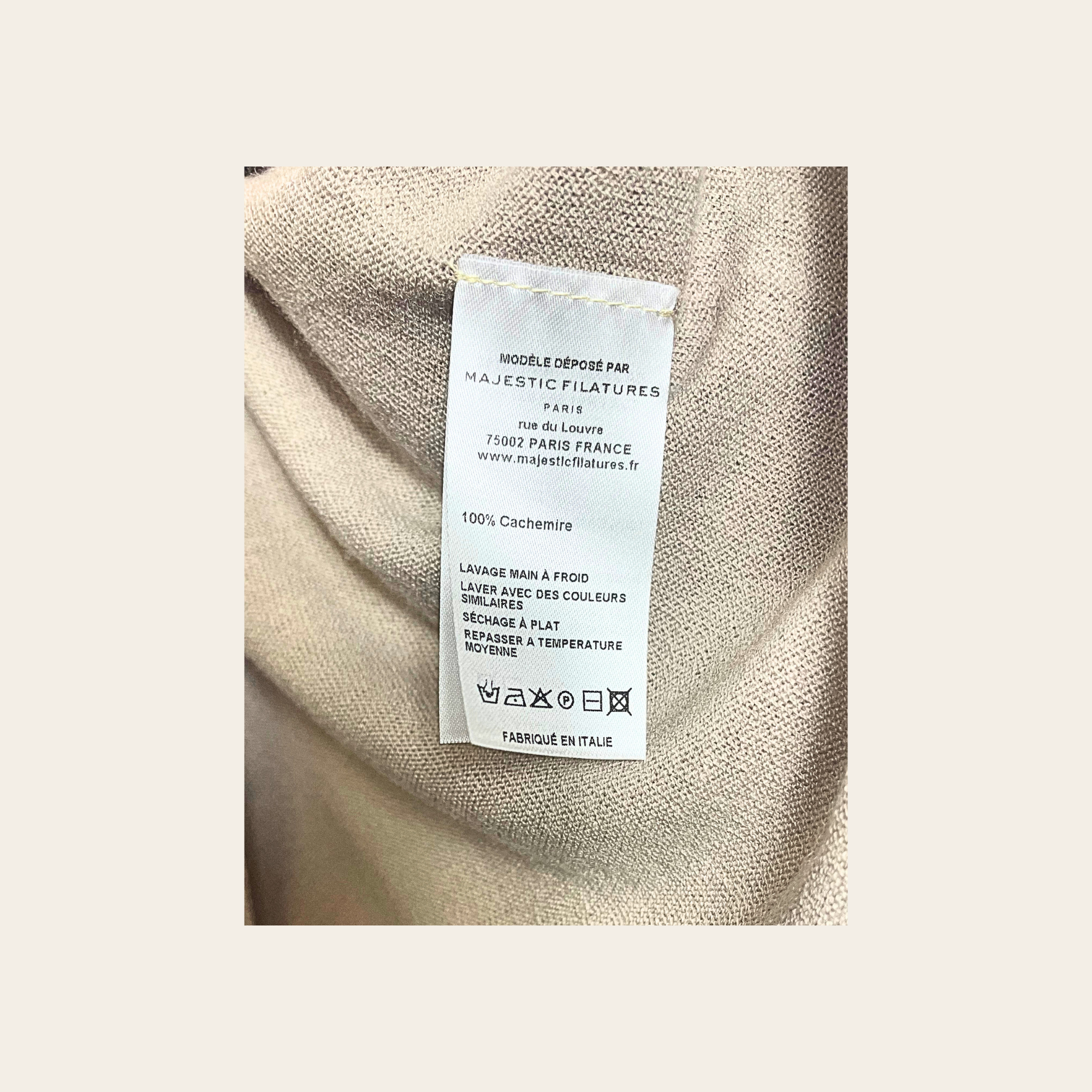 MAJESTIC FILATURES – Cardigan 100 % Cachemire, Taille L (Taille 4)
