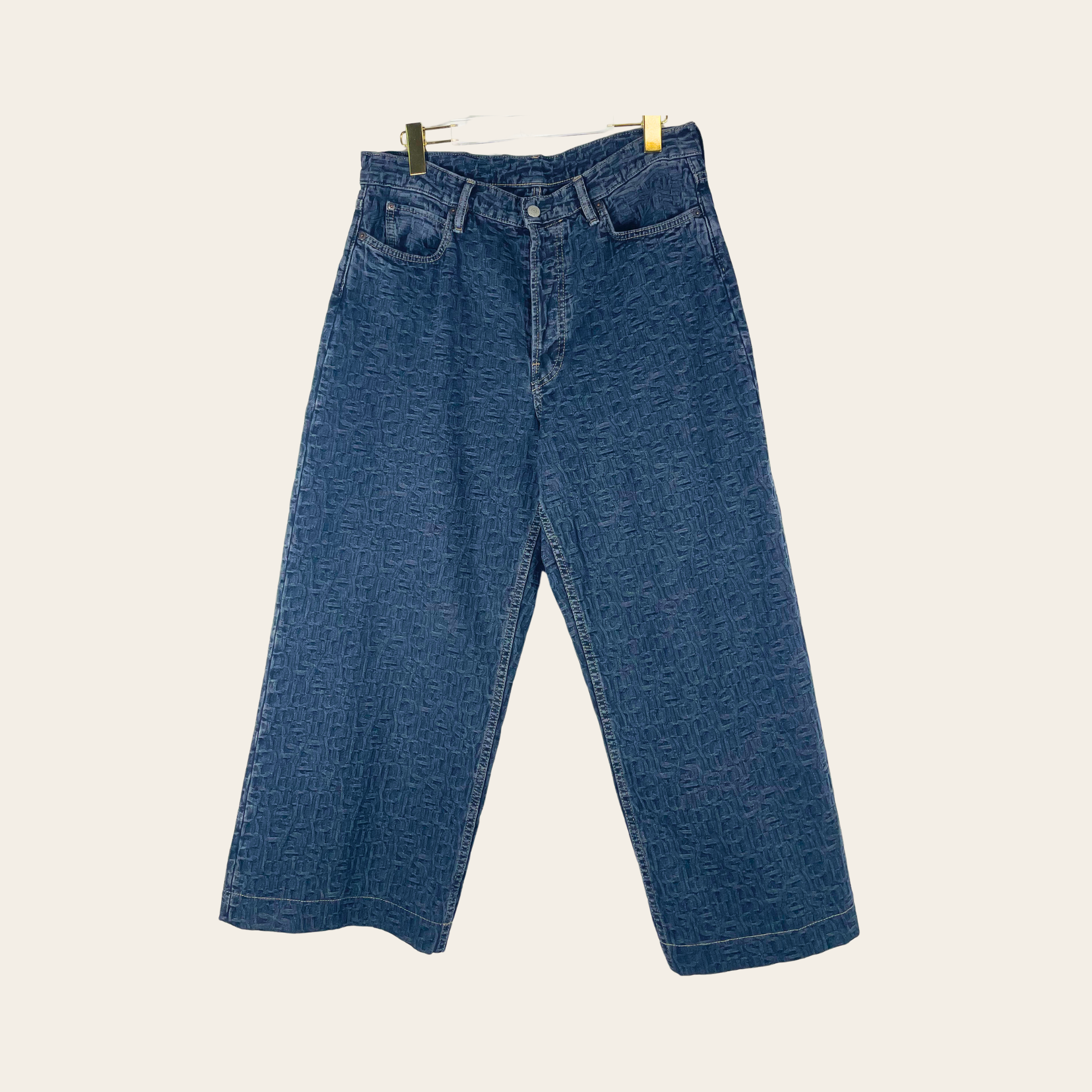 Acne Studios – Jean Monogram en Denim, L