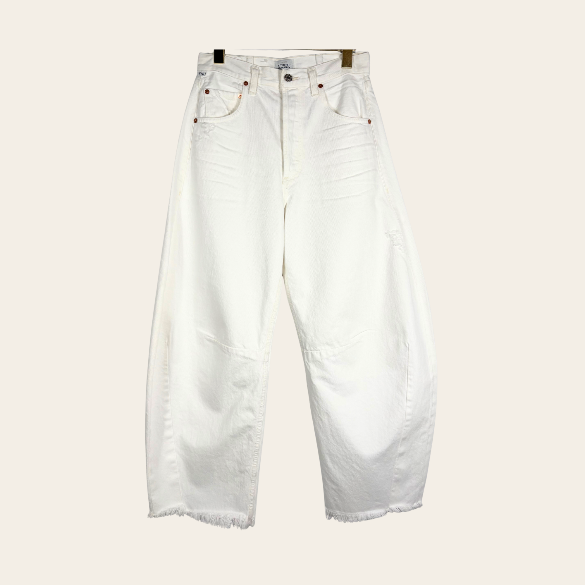 CITIZENS OF HUMANITY – Jean Premium Vintage Wide Leg Blanc Cassé, Taille 26