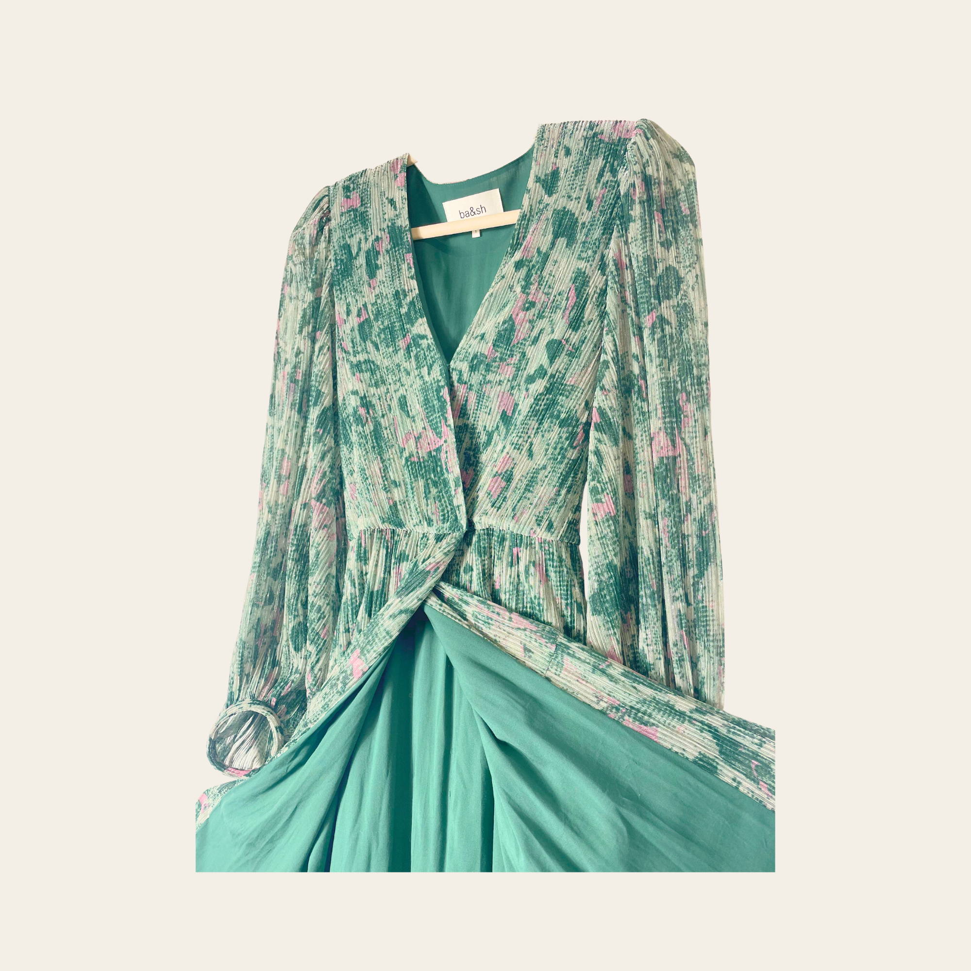 ba&sh – Robe Longue Plissée Imprimée, S