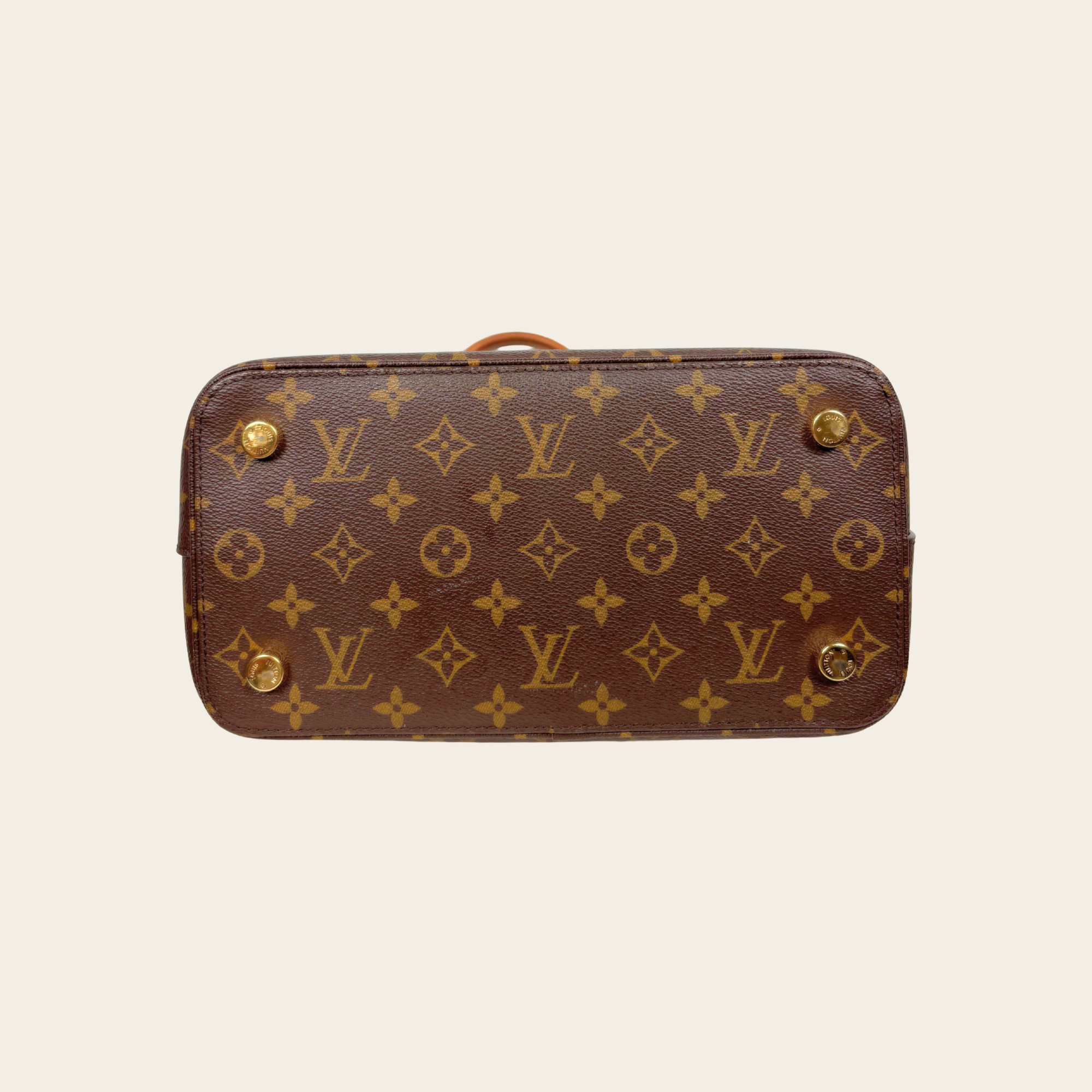 LOUIS VUITTON – Lockit PM Monogram Canvas, Cuir Vachetta