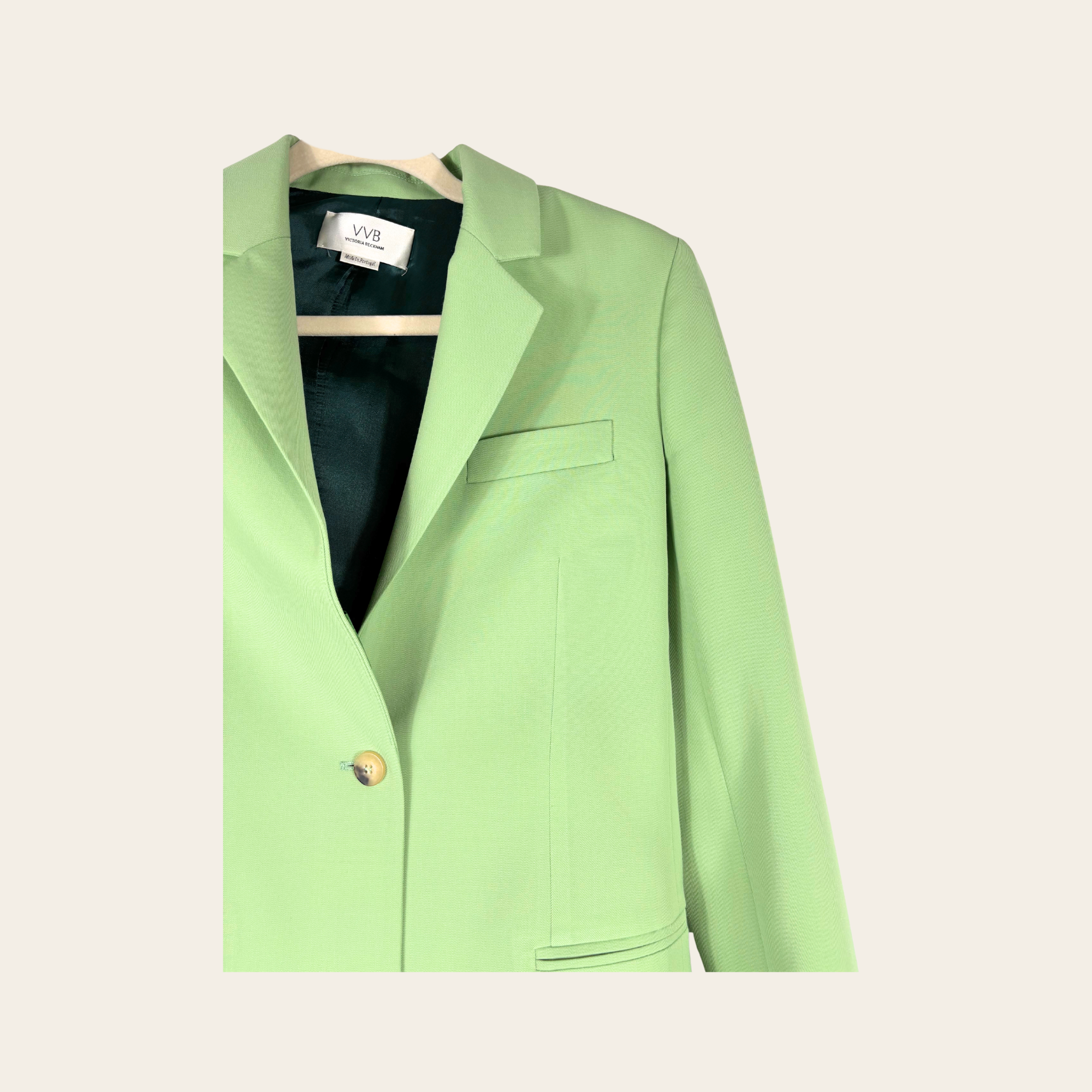 VVB Victoria Beckham – Ensemble Tailleur Vert Menthe, Taille FR 36 (S)