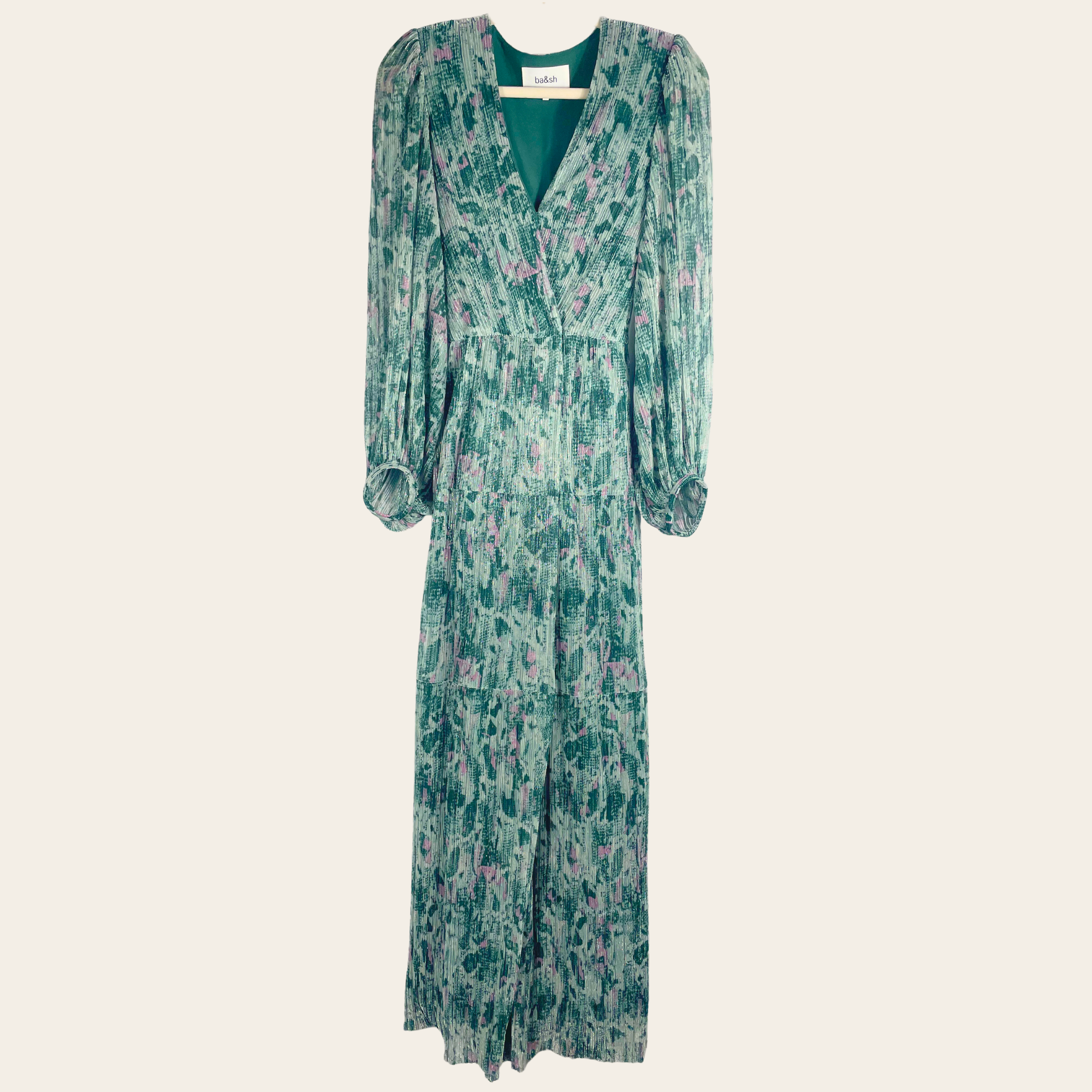 ba&sh – Robe Longue Plissée Imprimée, S