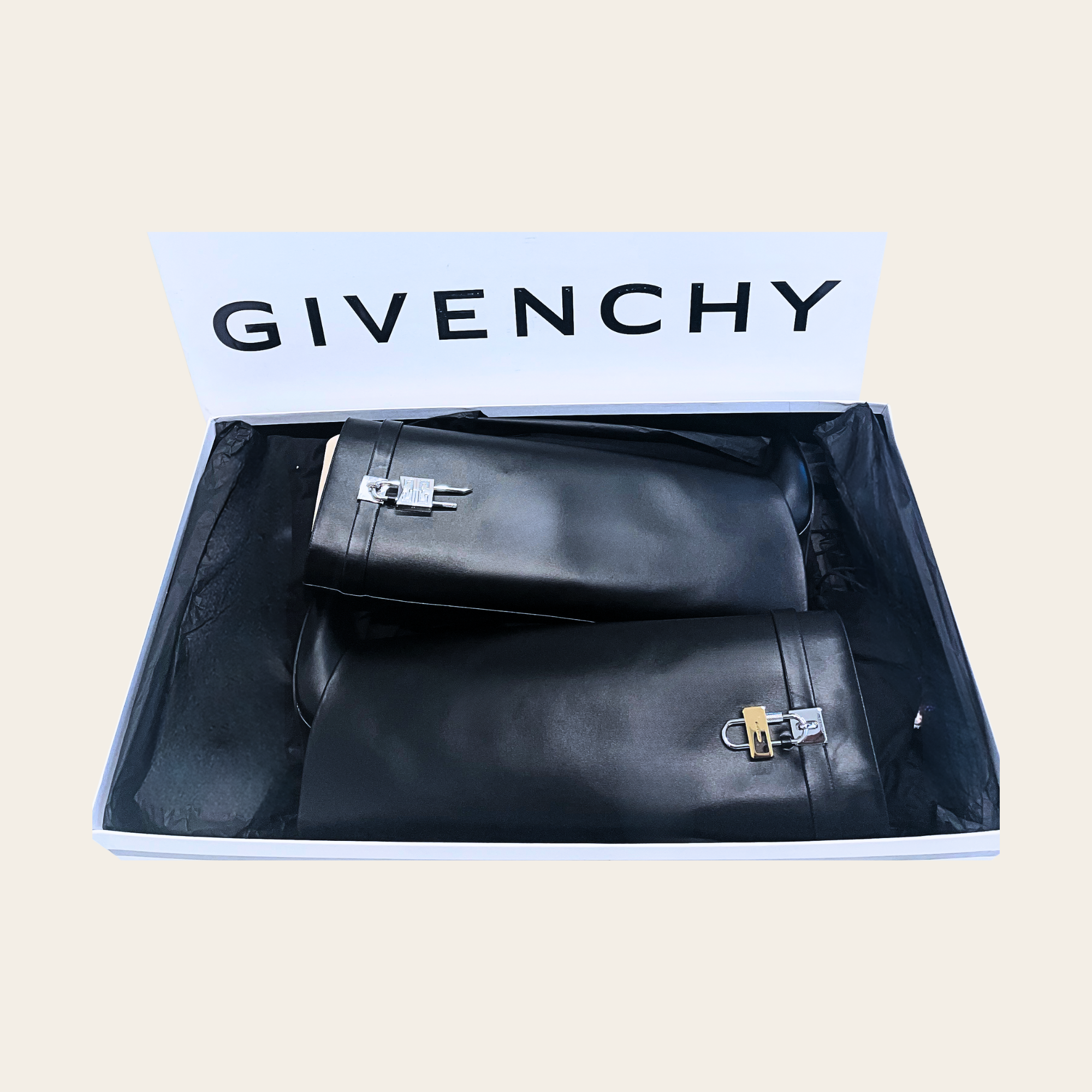 GIVENCHY - Shark Lock Tank Boots 39
