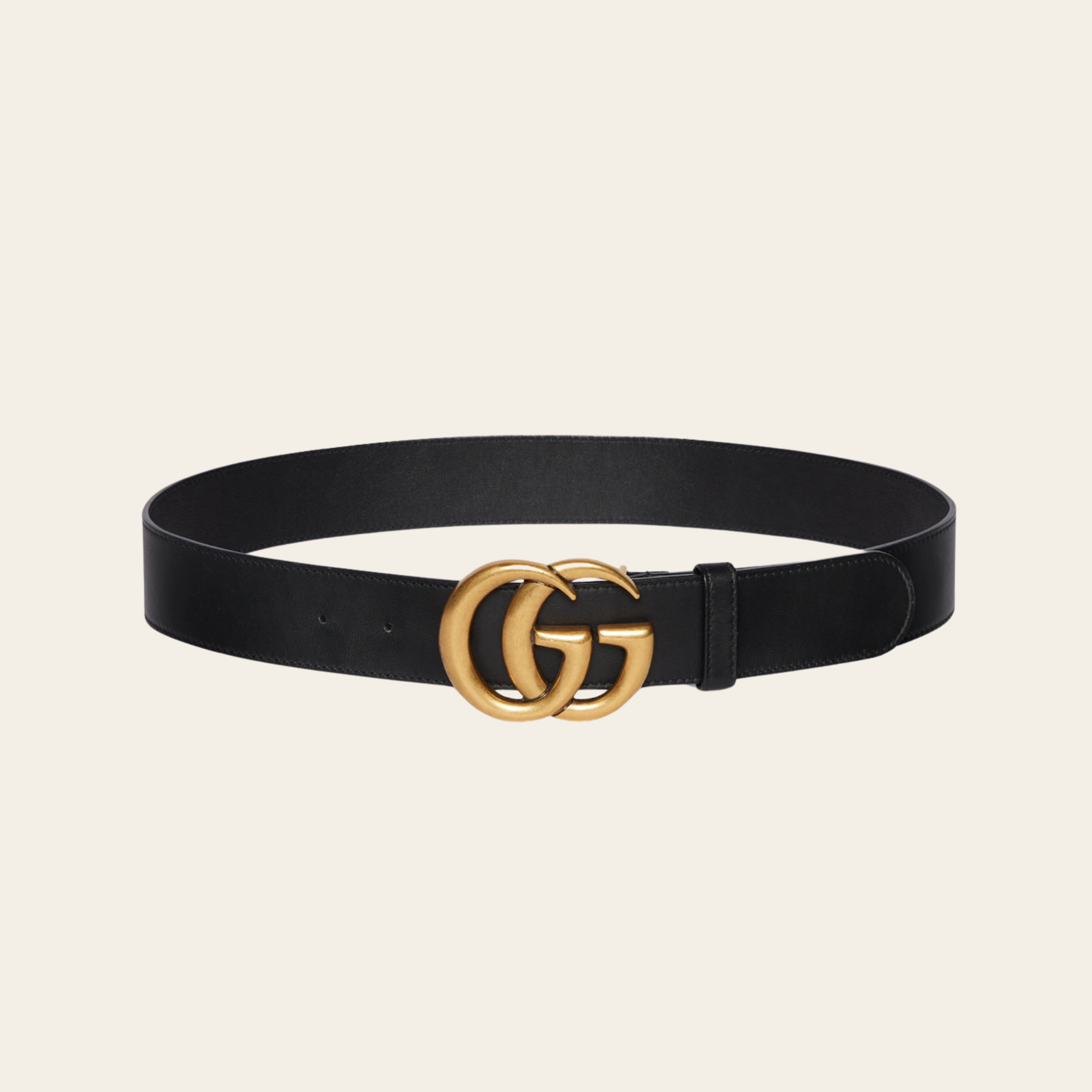 GUCCI - Double G Leather Belt