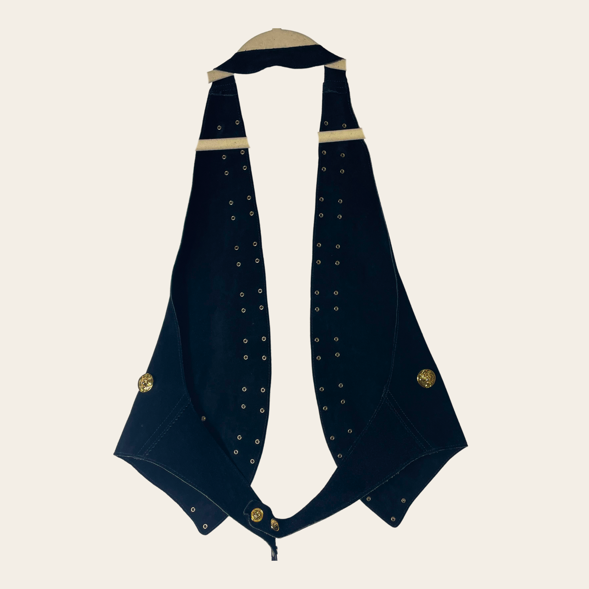 VERSACE - Medusa Greek Key Embellished Vest, M