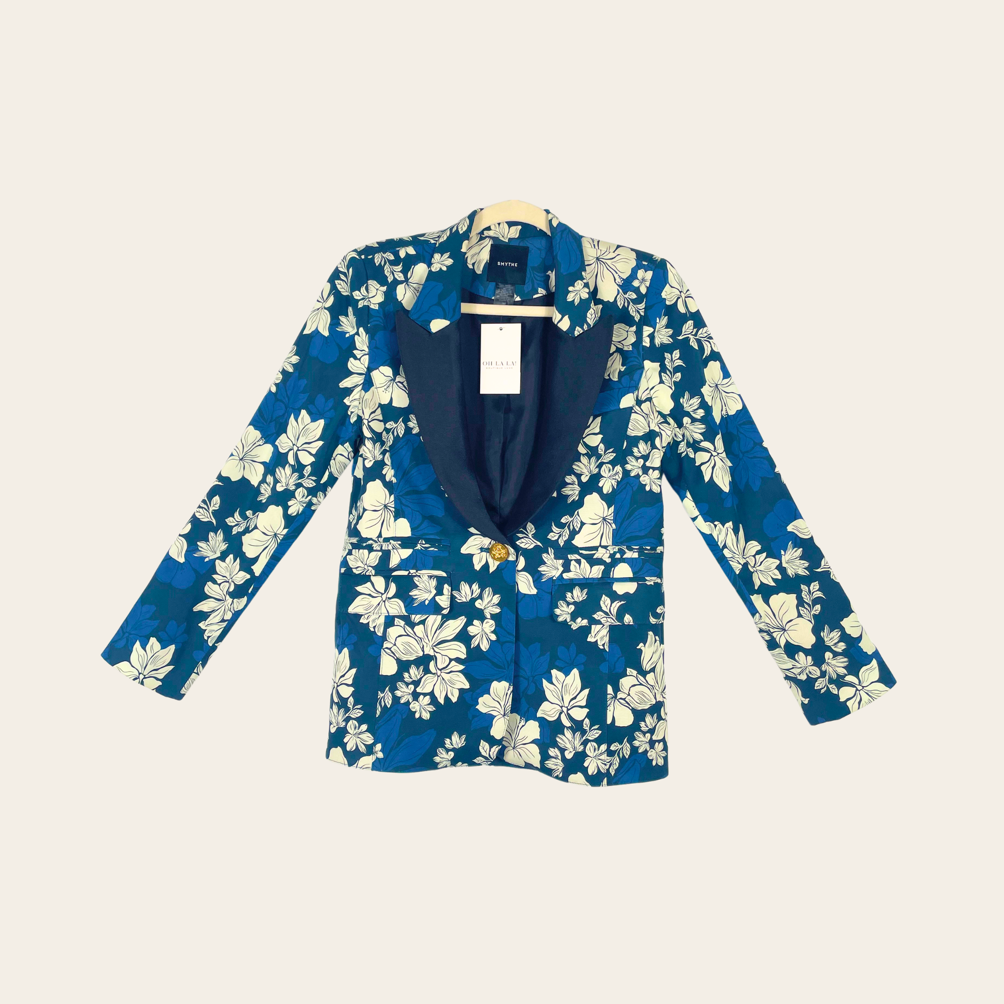 SMYTHE - Floral Duchess Blazer, S