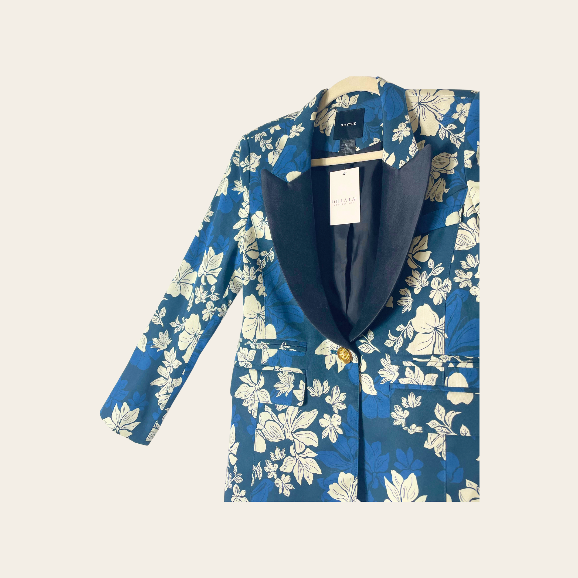 SMYTHE - Floral Duchess Blazer, S