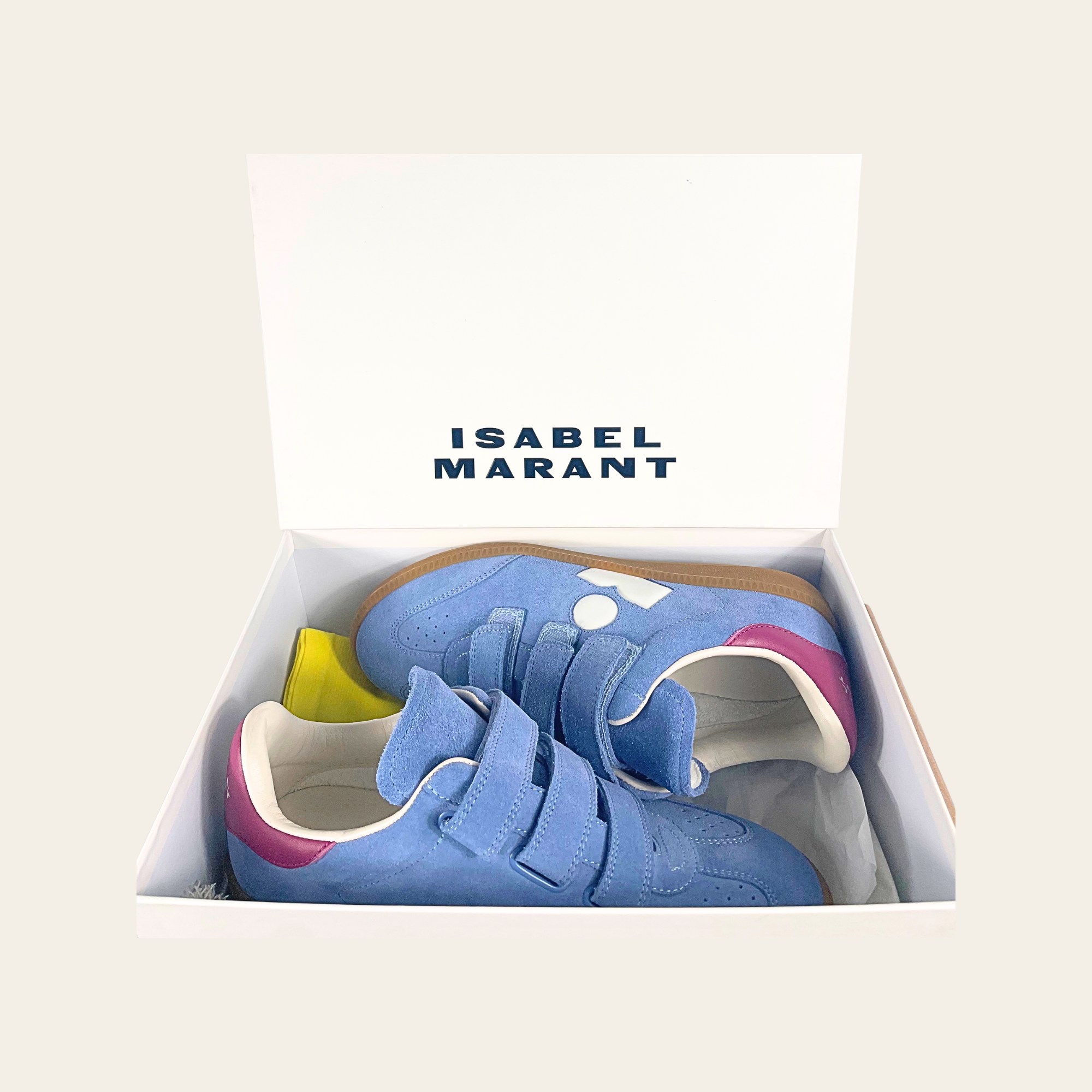 ISABEL MARANT - Beth Velcro Sneakers en suède, 39