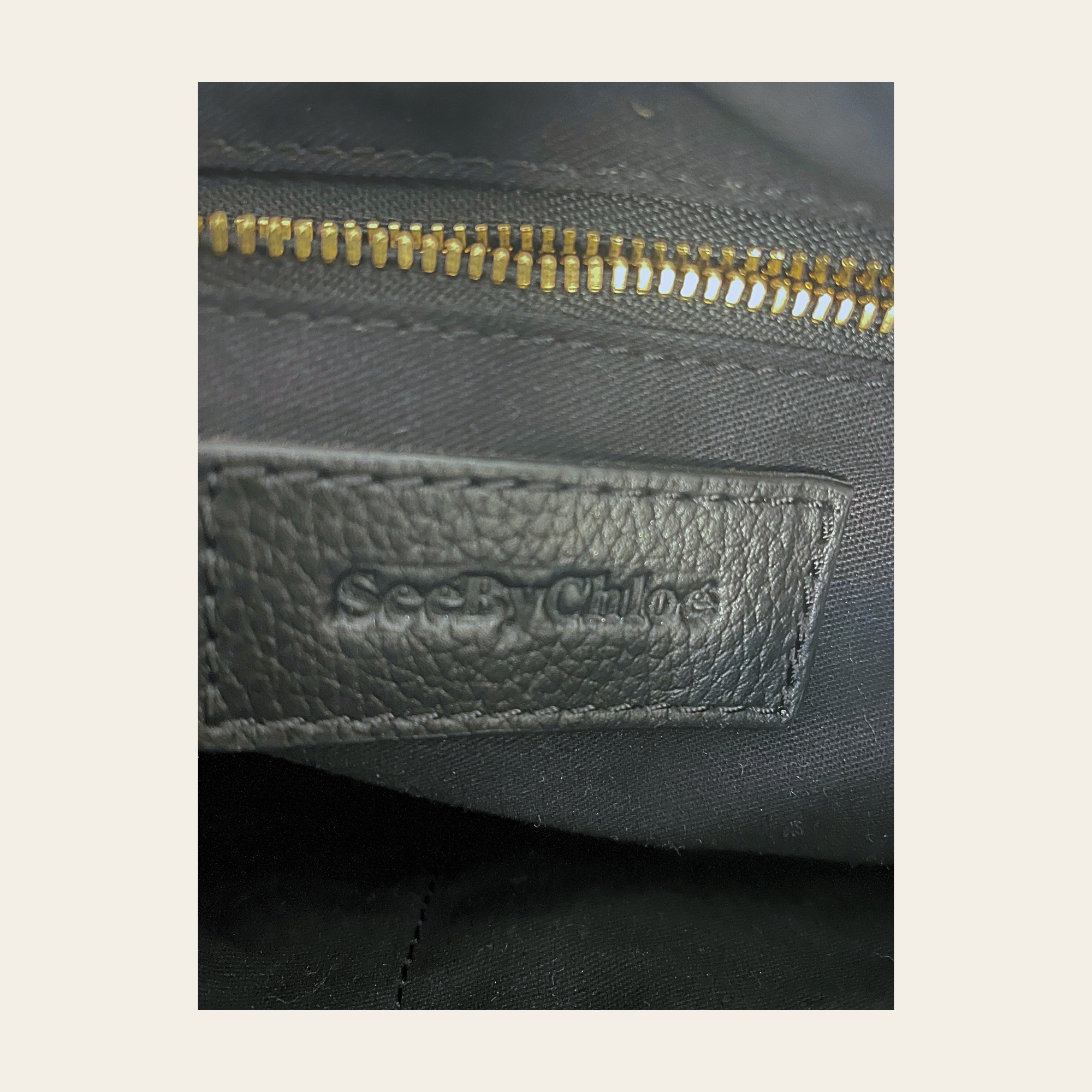 SEE BY CHLOÉ - Sac Joan Small Crossbody en Cuir Grainé Noir