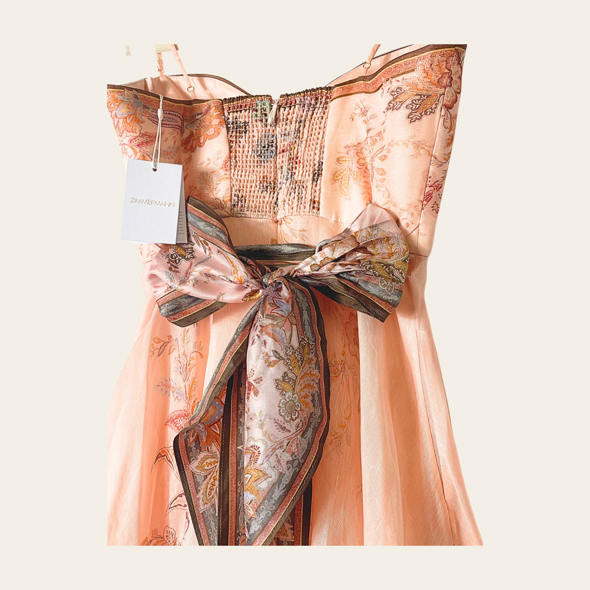Zimmerman - Robe Soie Lin Midi, Medium