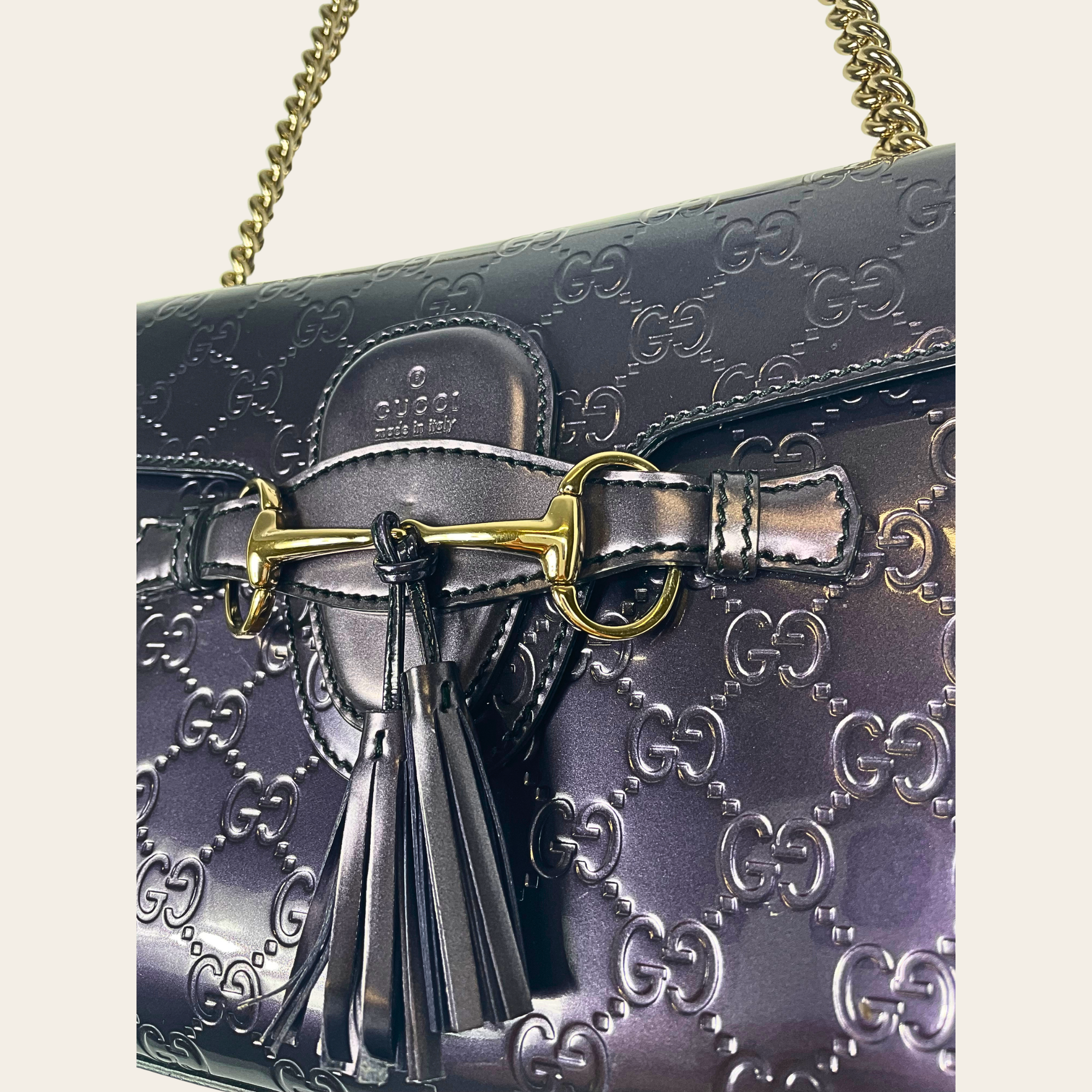 GUCCI - Emily Guccissima Chain Shoulder Bag