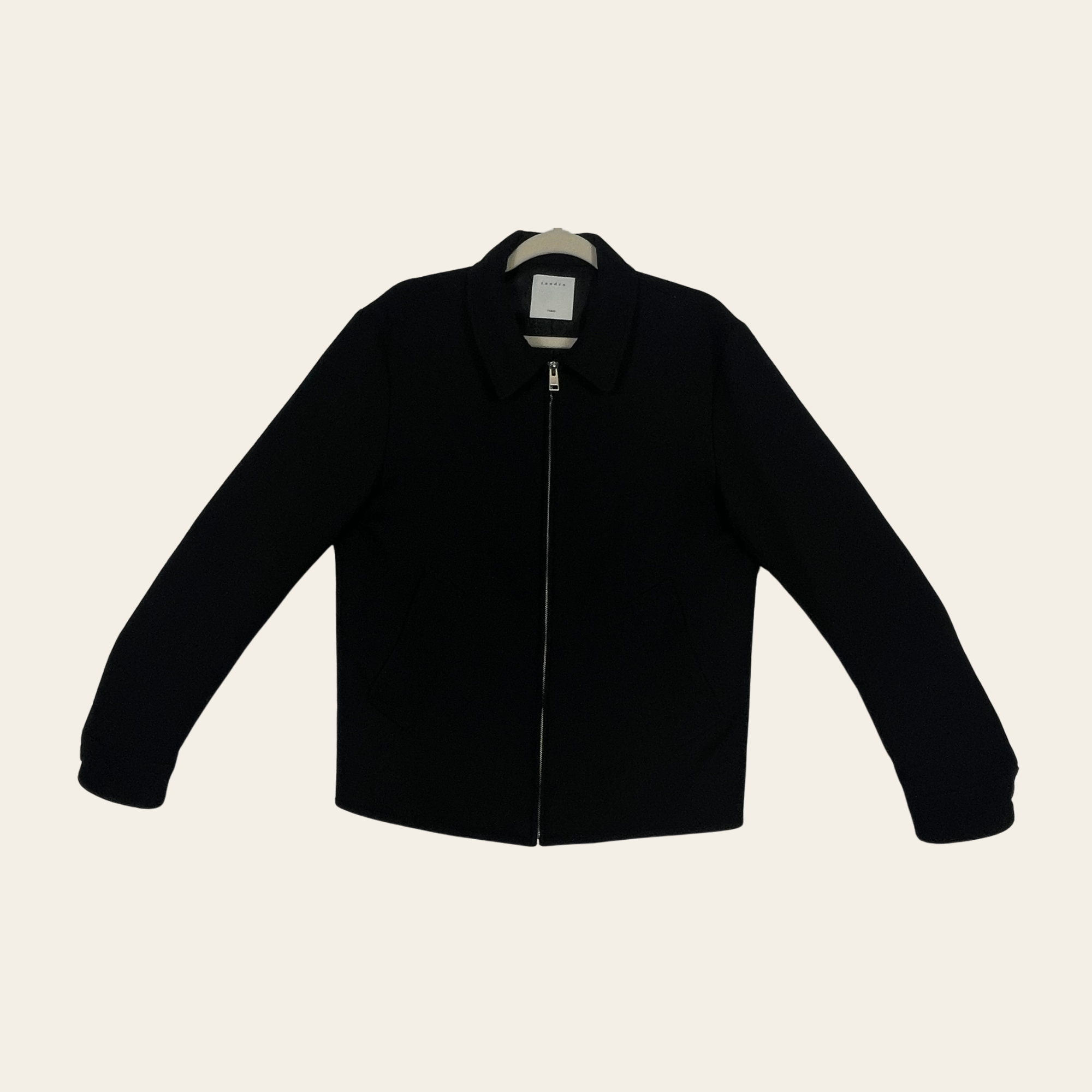 SANDRO PARIS - Wool Blend Zip-Up Jacket M