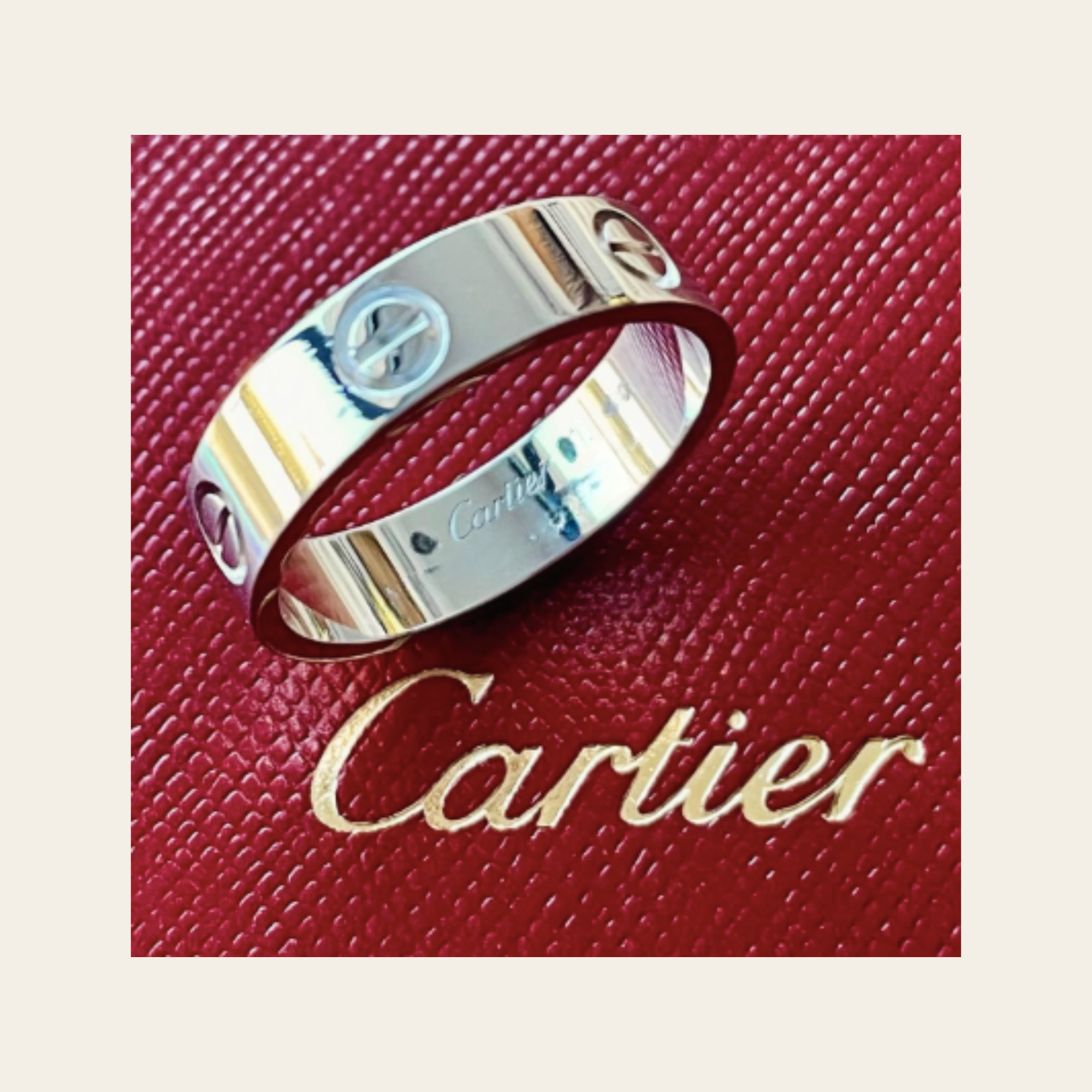 CARTIER - Love Ring en Or Blanc 18K