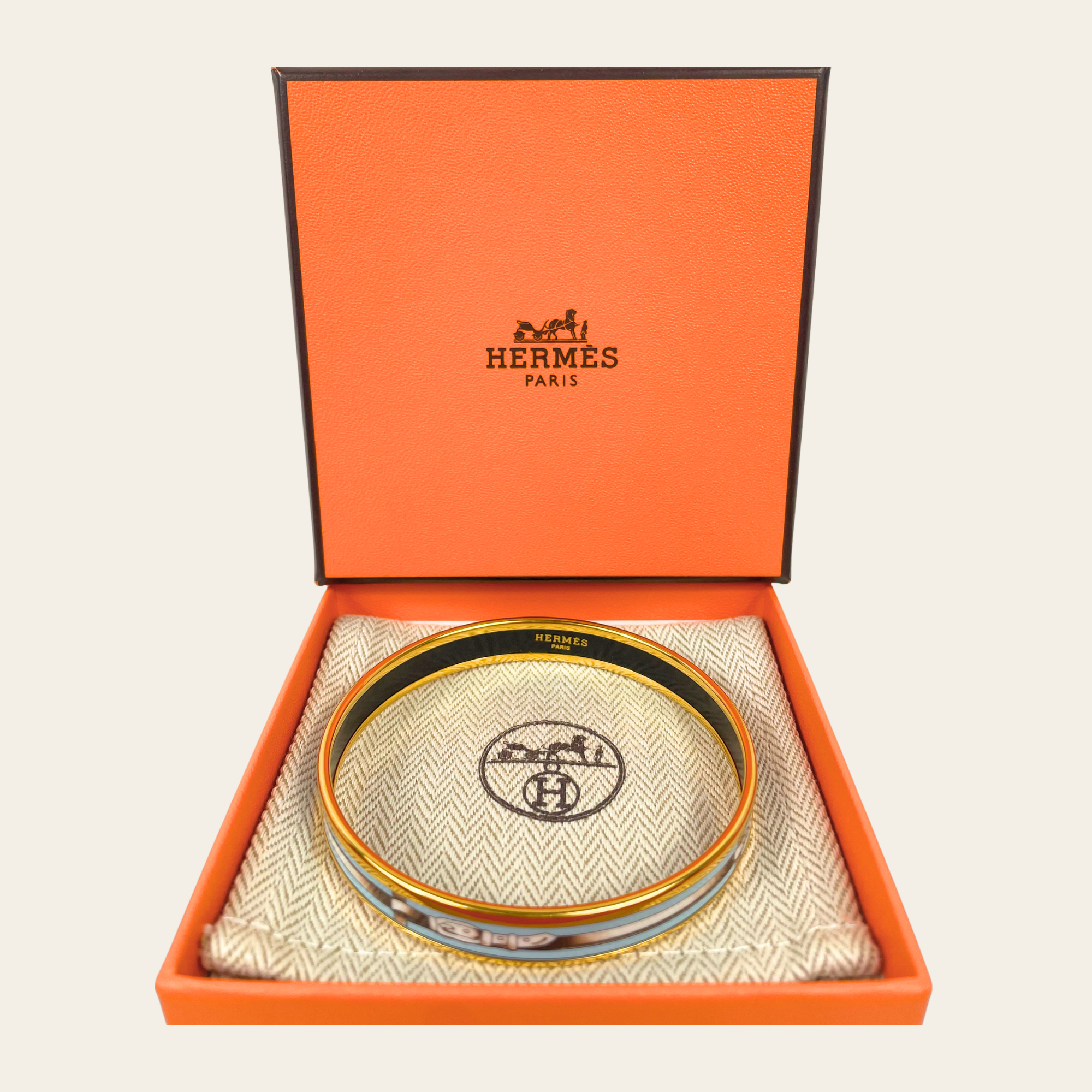Hermès Bracelet Émaillé 'Ceinture' - L
