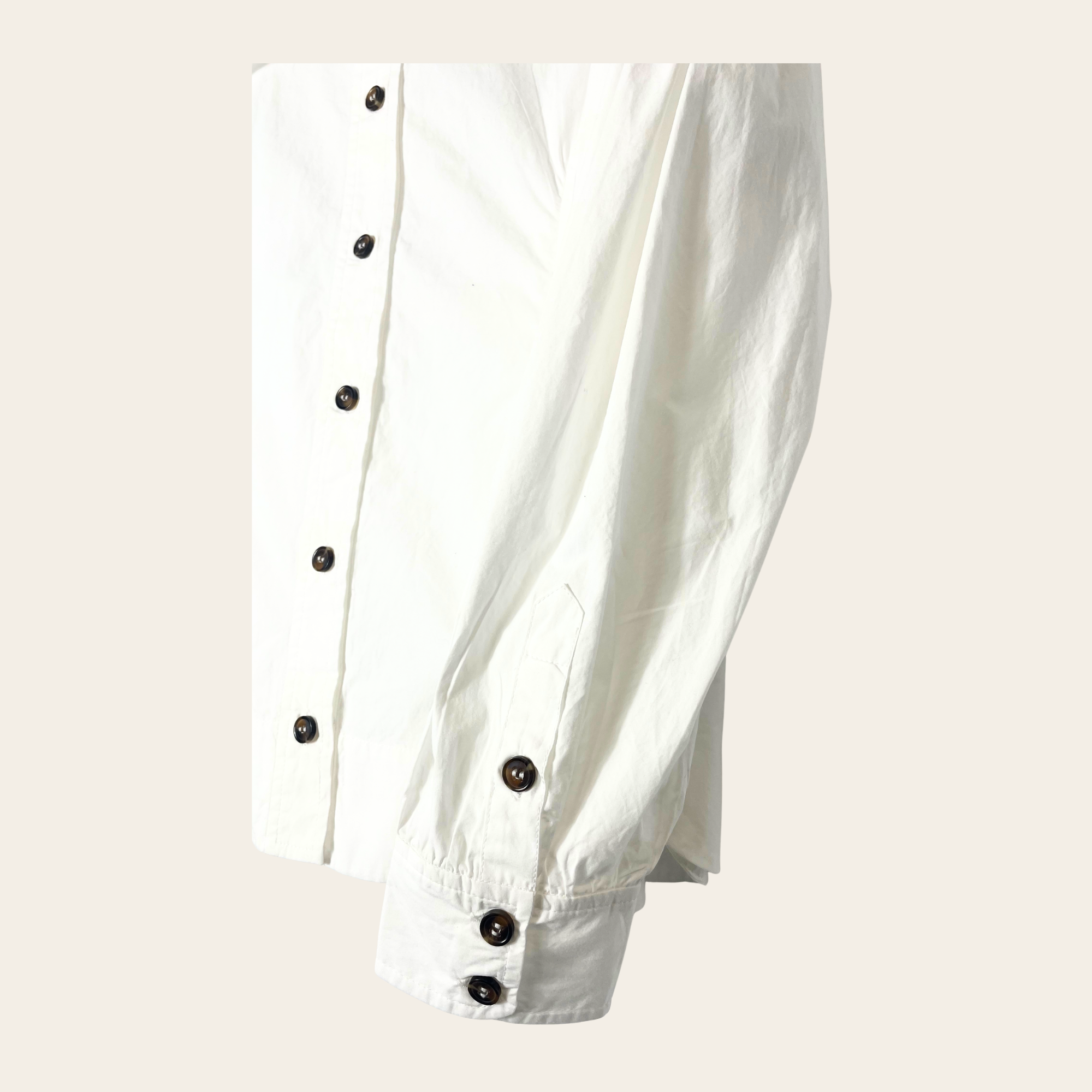 GANNI - Frill Collar Poplin Shirt (F5500), L