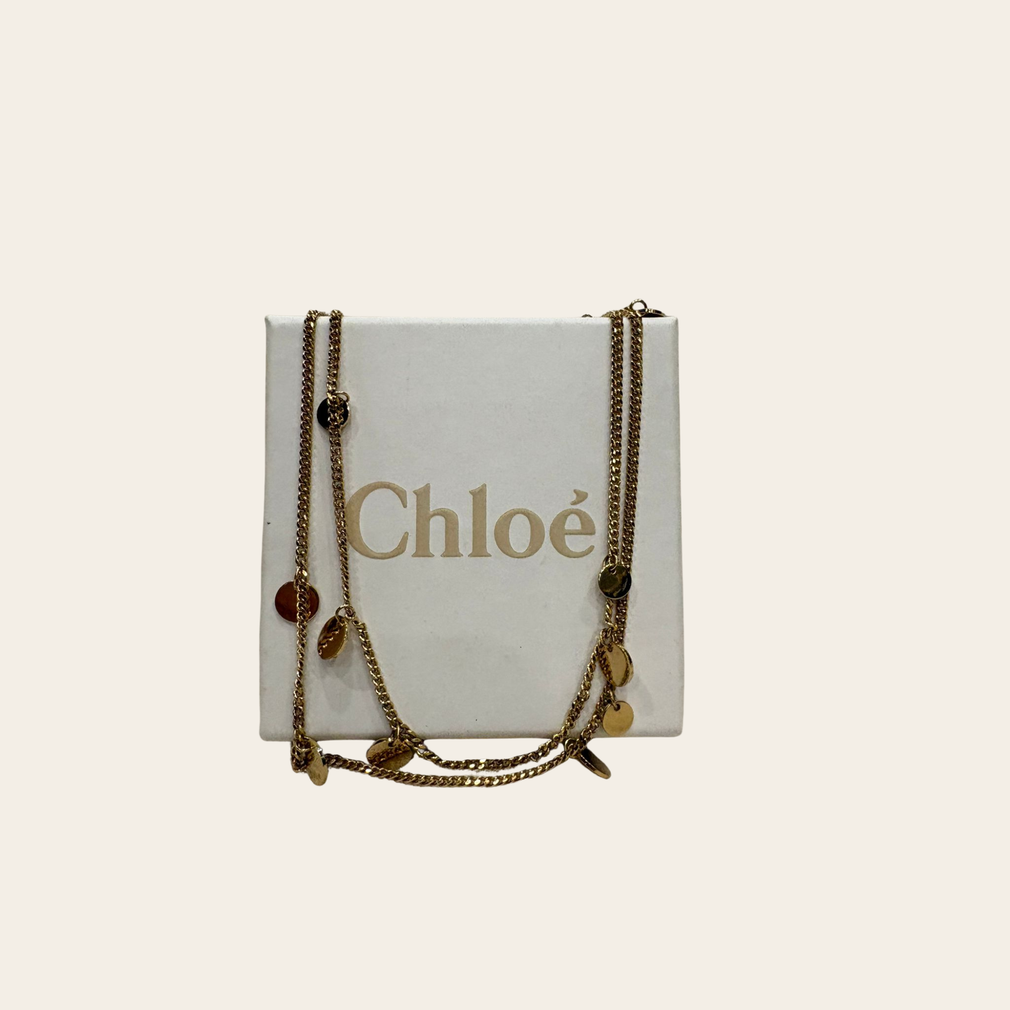 CHLOÉ - Coin Charm Layered Necklace