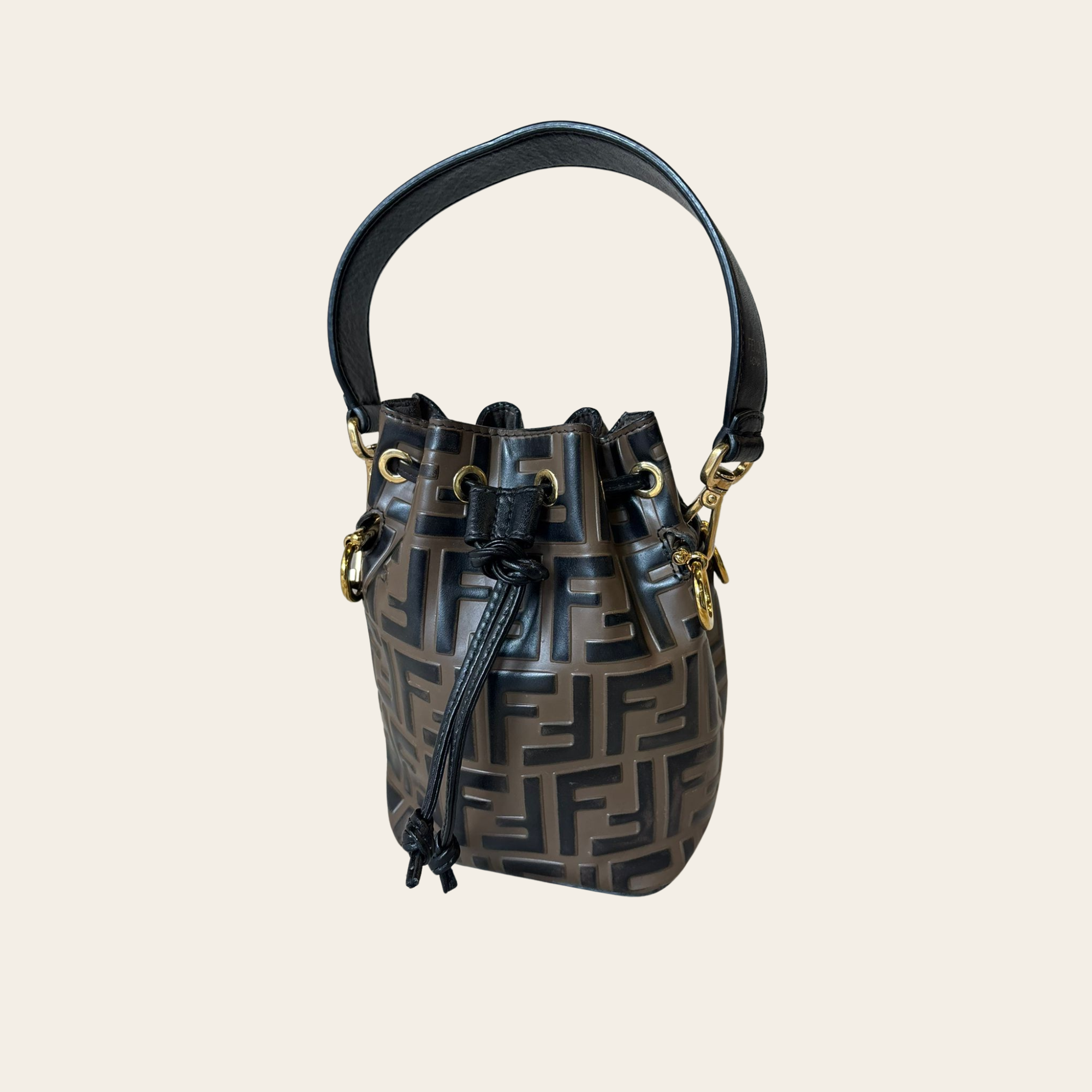 FENDI - Mon Tresor Mini Bucket Bag FF (Zucca)
