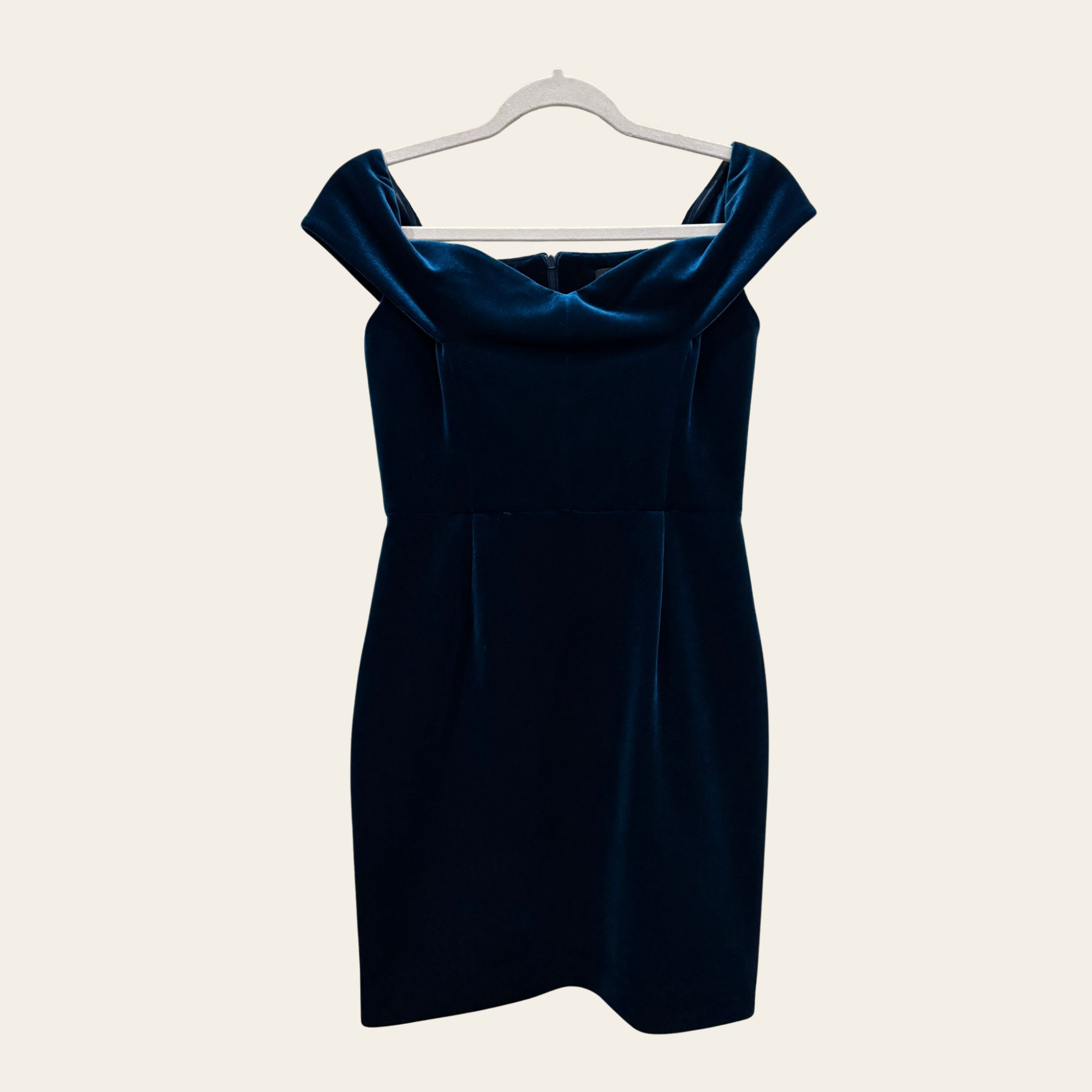 Nicholas - Draped Off-Shoulder Velvet XS/SMALL