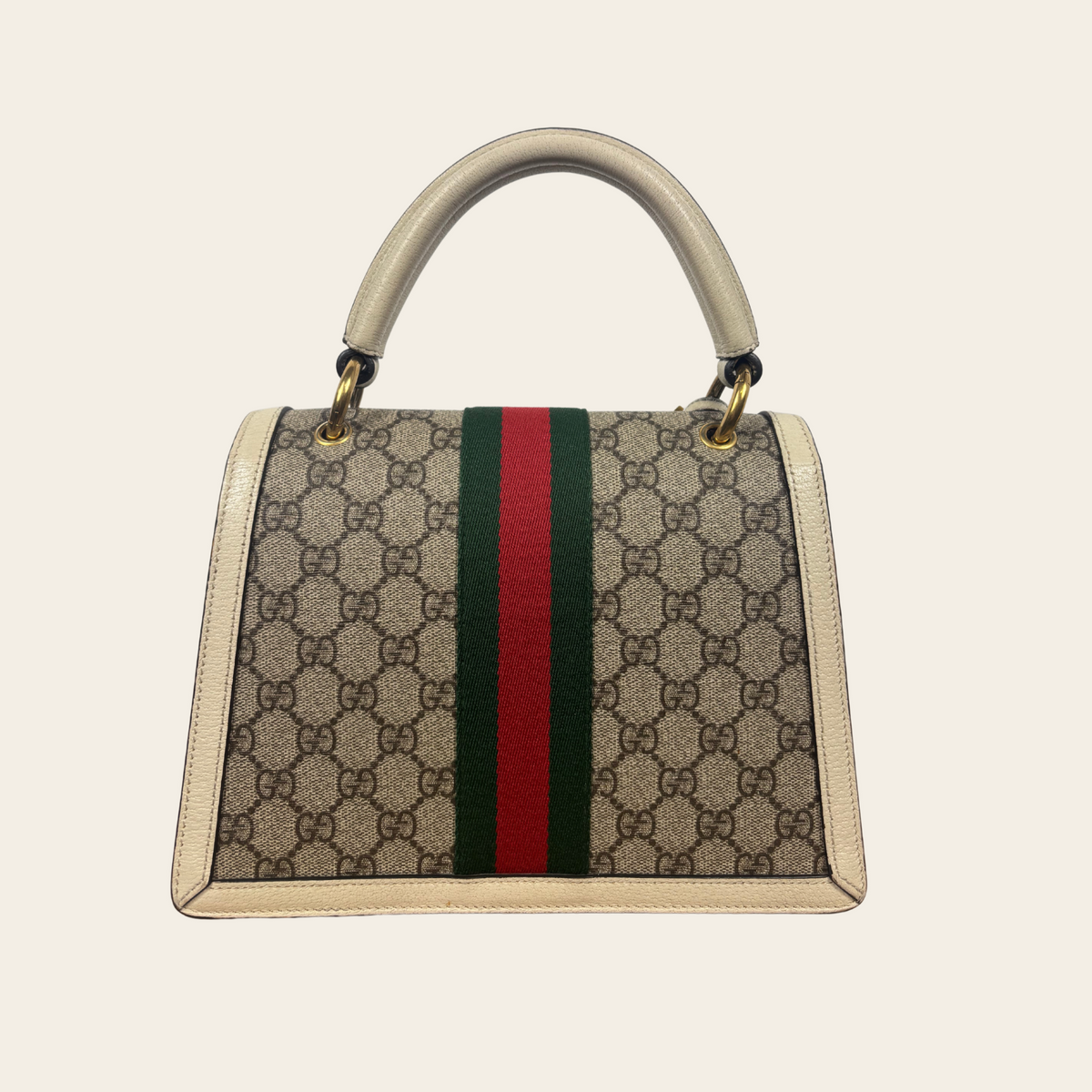 GUCCI — Sac Queen Margaret GG Supreme à abeille ornée de perles et cristaux - DISCONTINUÉ