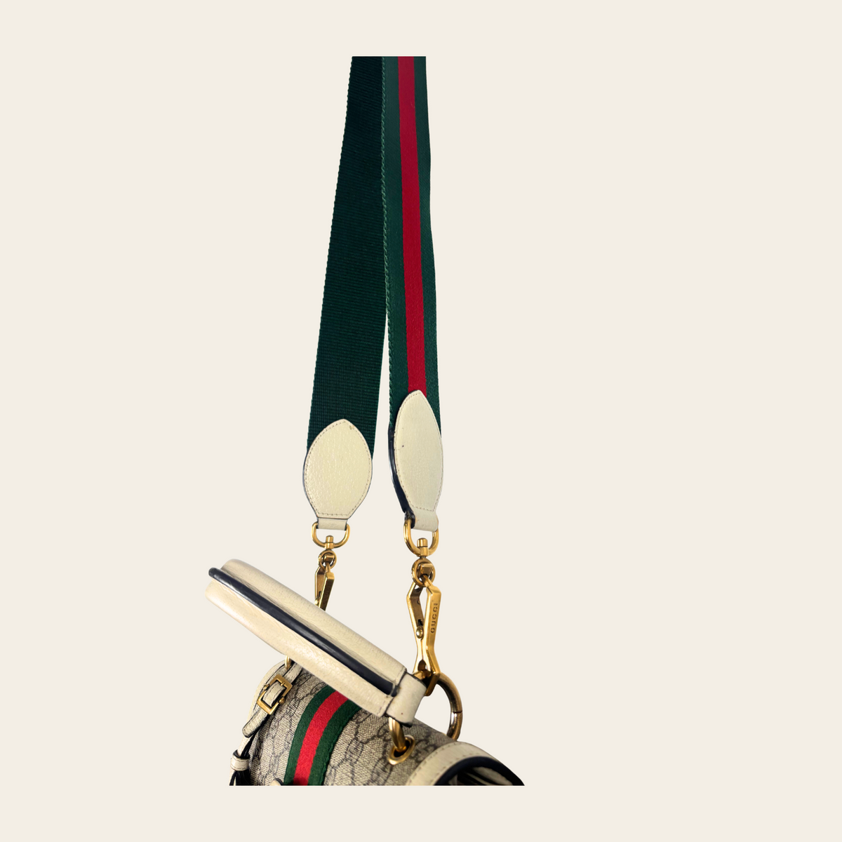 GUCCI — Sac Queen Margaret GG Supreme à abeille ornée de perles et cristaux - DISCONTINUÉ