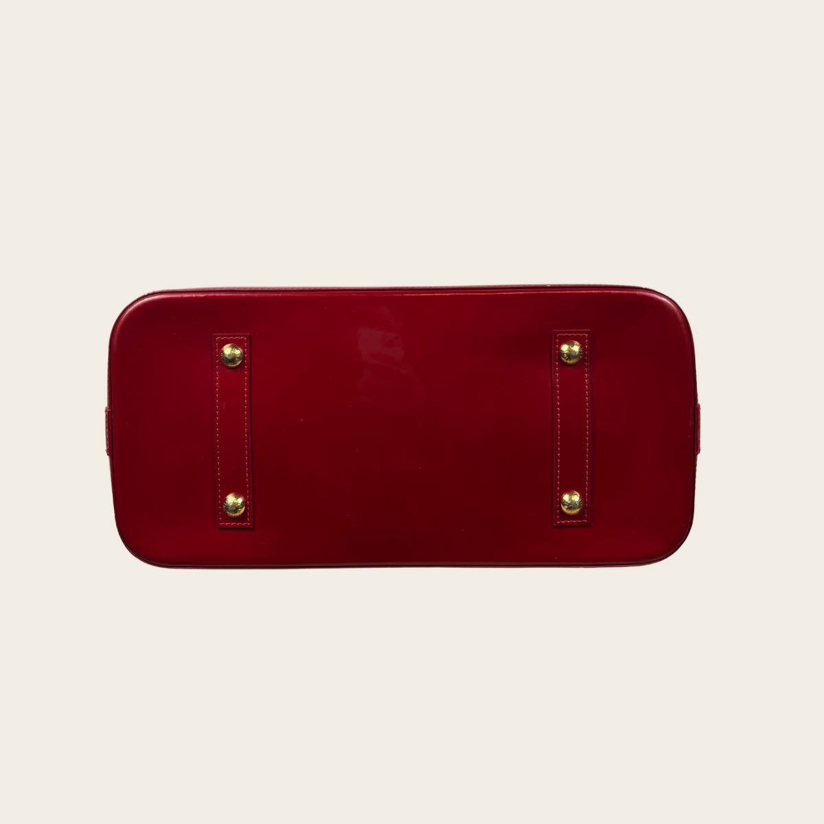 LOUIS VUITTON — Sac Alma GM en cuir Monogram Vernis Pomme d'amour