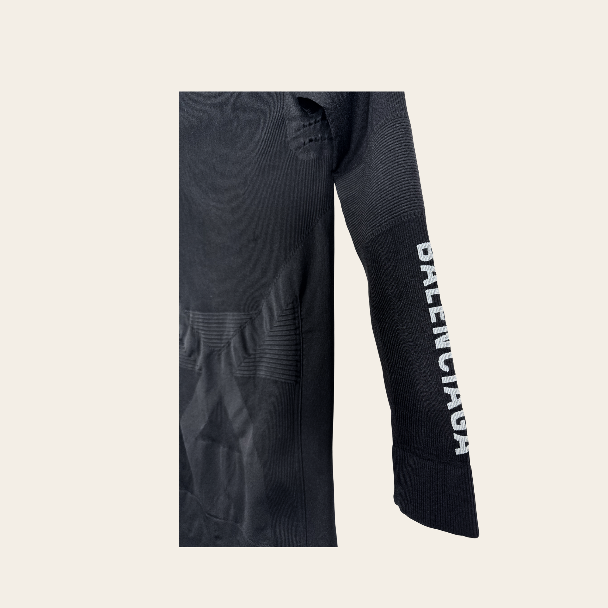 BALENCIAGA – Robe en maille technique à logo, M
