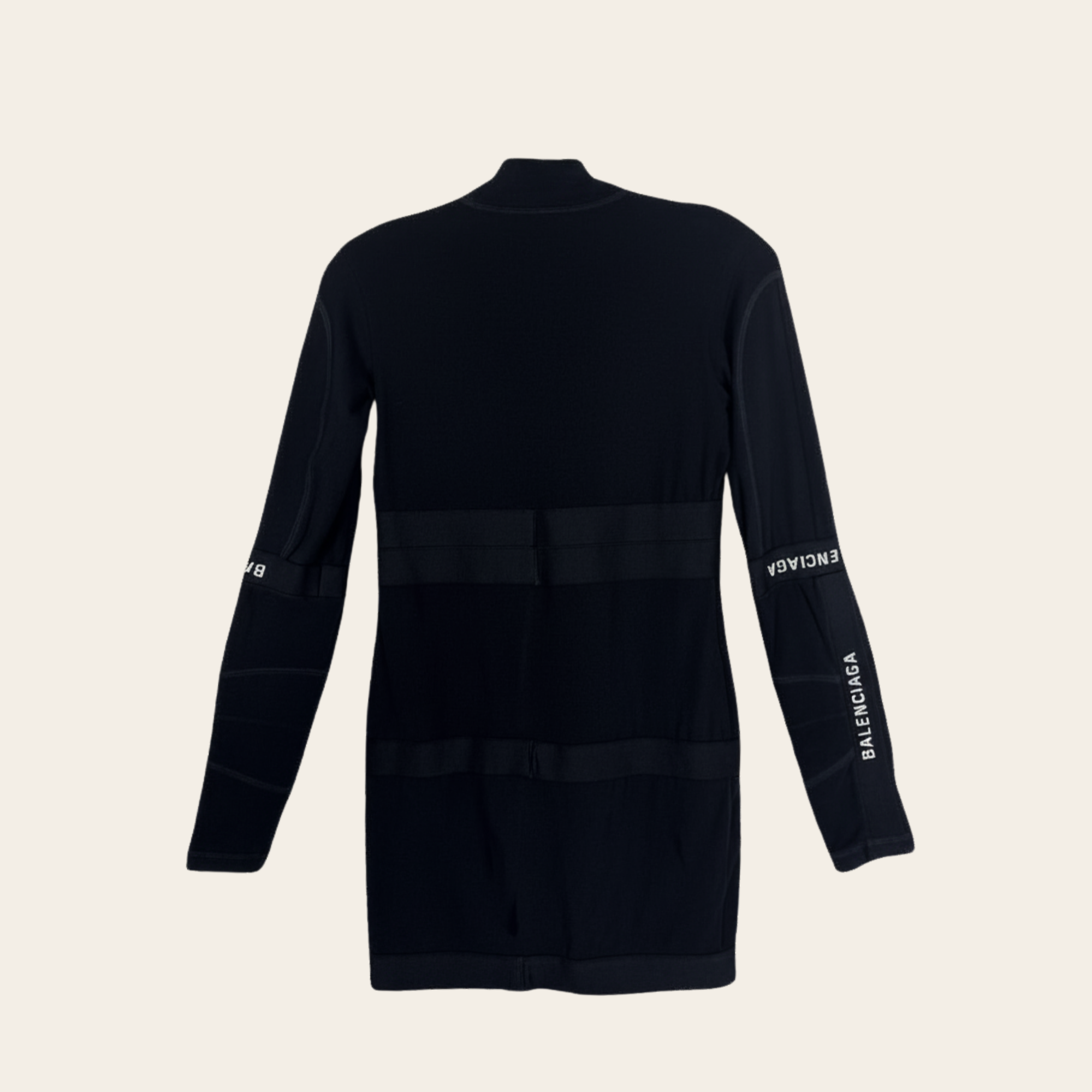 BALENCIAGA – Robe logo compression knit, M