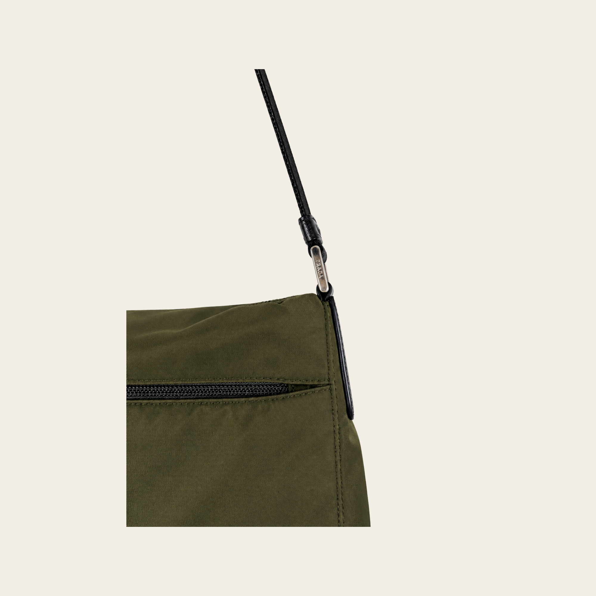 PRADA – Sac Messenger Tessuto Nylon Vert Olive