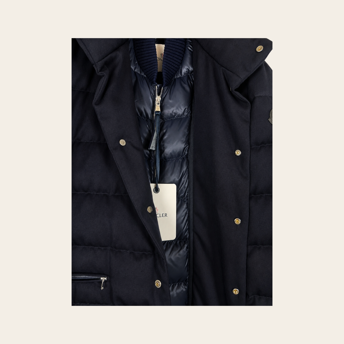 MONCLER – Chereau Giubbotto Long Down Coat avec Capuche