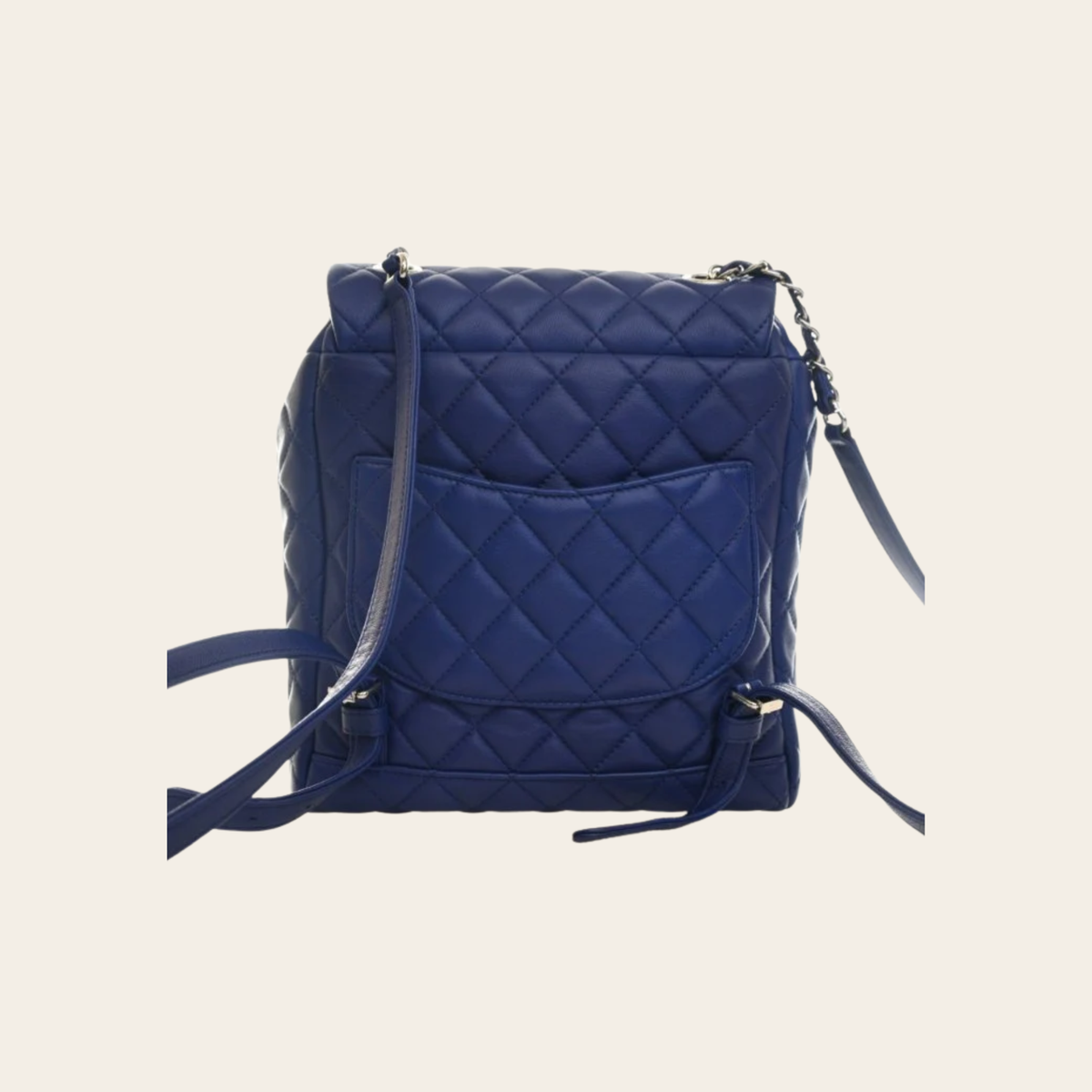CHANEL Small Urban Spirit Backpack en cuir d’agneau bleu