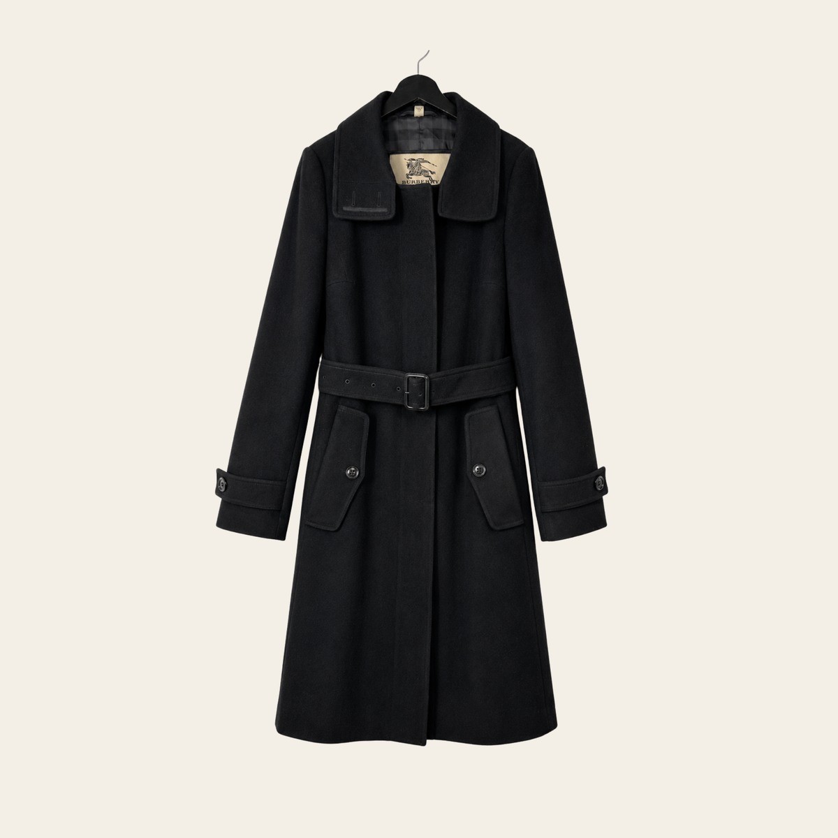 BURBERRY – Manteau Ceinturé Laine & Cachemire