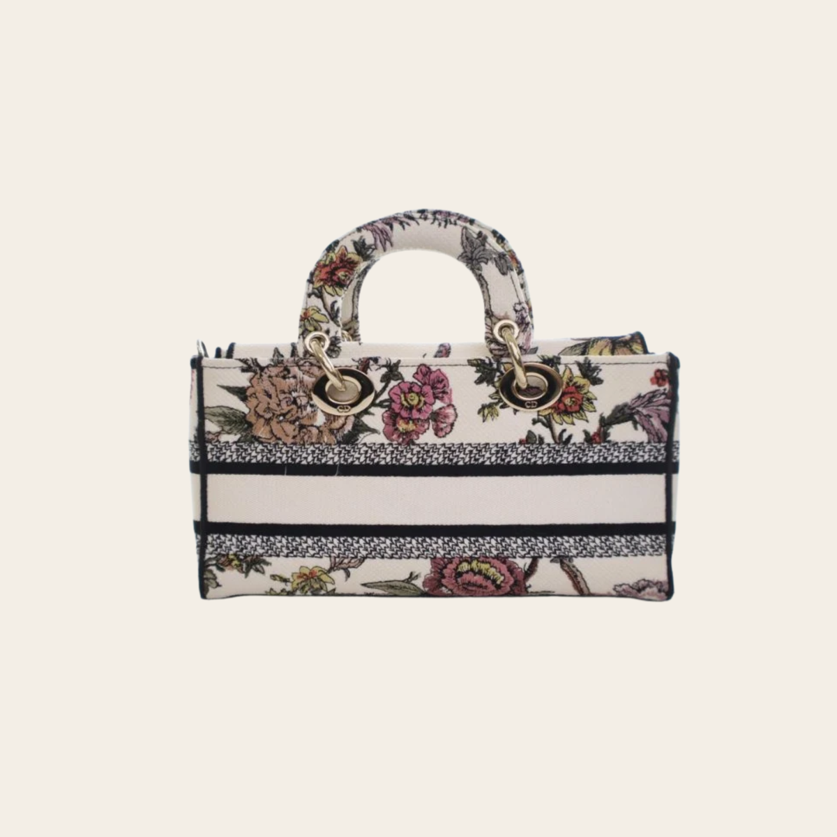 DIOR – Medium Lady D-Joy Rêve d’Infini en Toile Brodée Multicolore