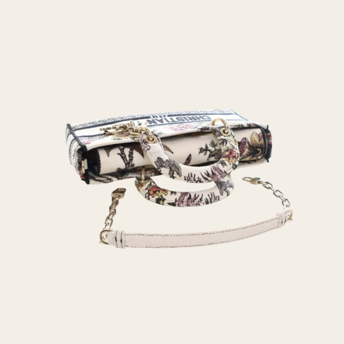 DIOR – Medium Lady D-Joy Rêve d’Infini en Toile Brodée Multicolore