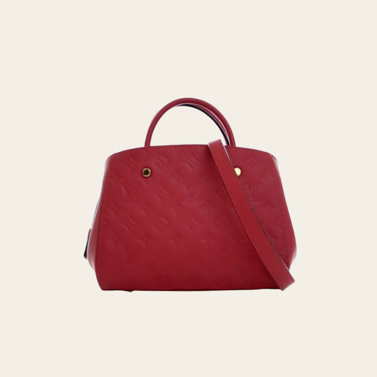 Louis Vuitton Montaigne BB Monogram Empreinte Rouge