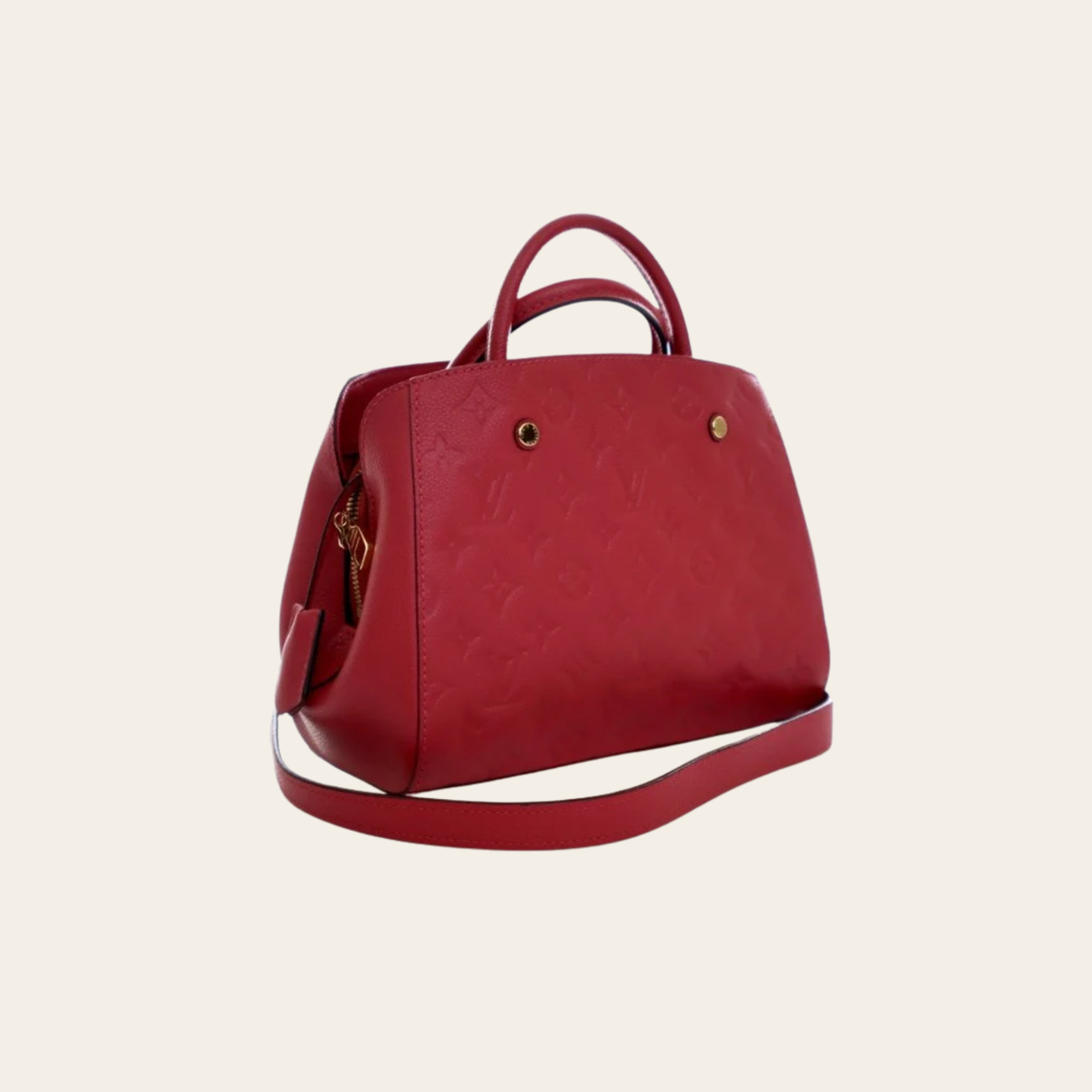 Louis Vuitton Montaigne BB Monogram Empreinte Rouge