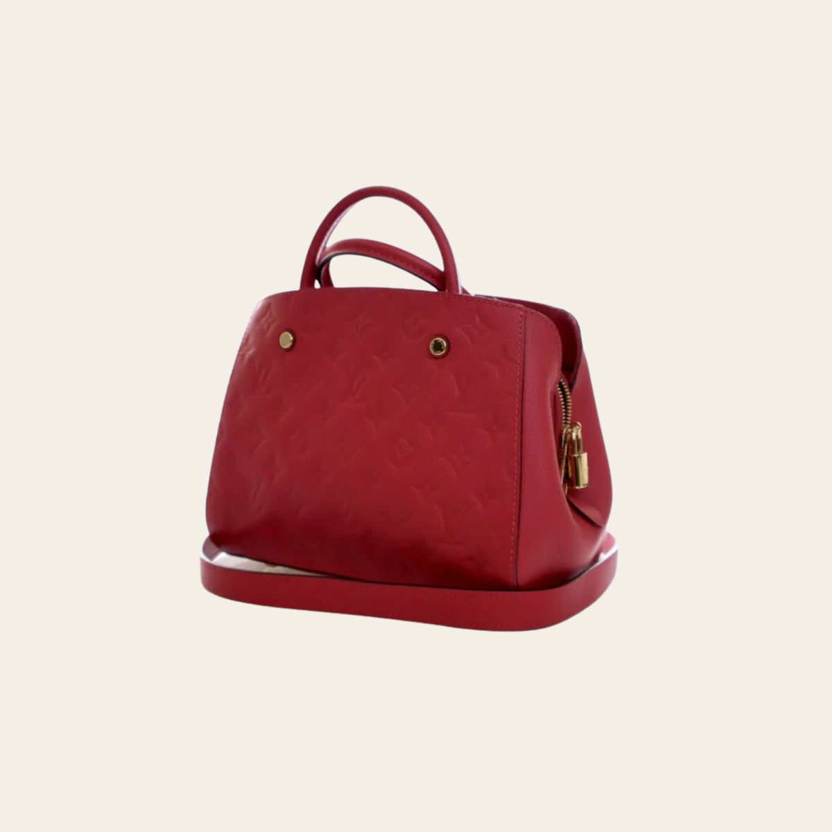 Louis Vuitton Montaigne BB Monogram Empreinte Rouge