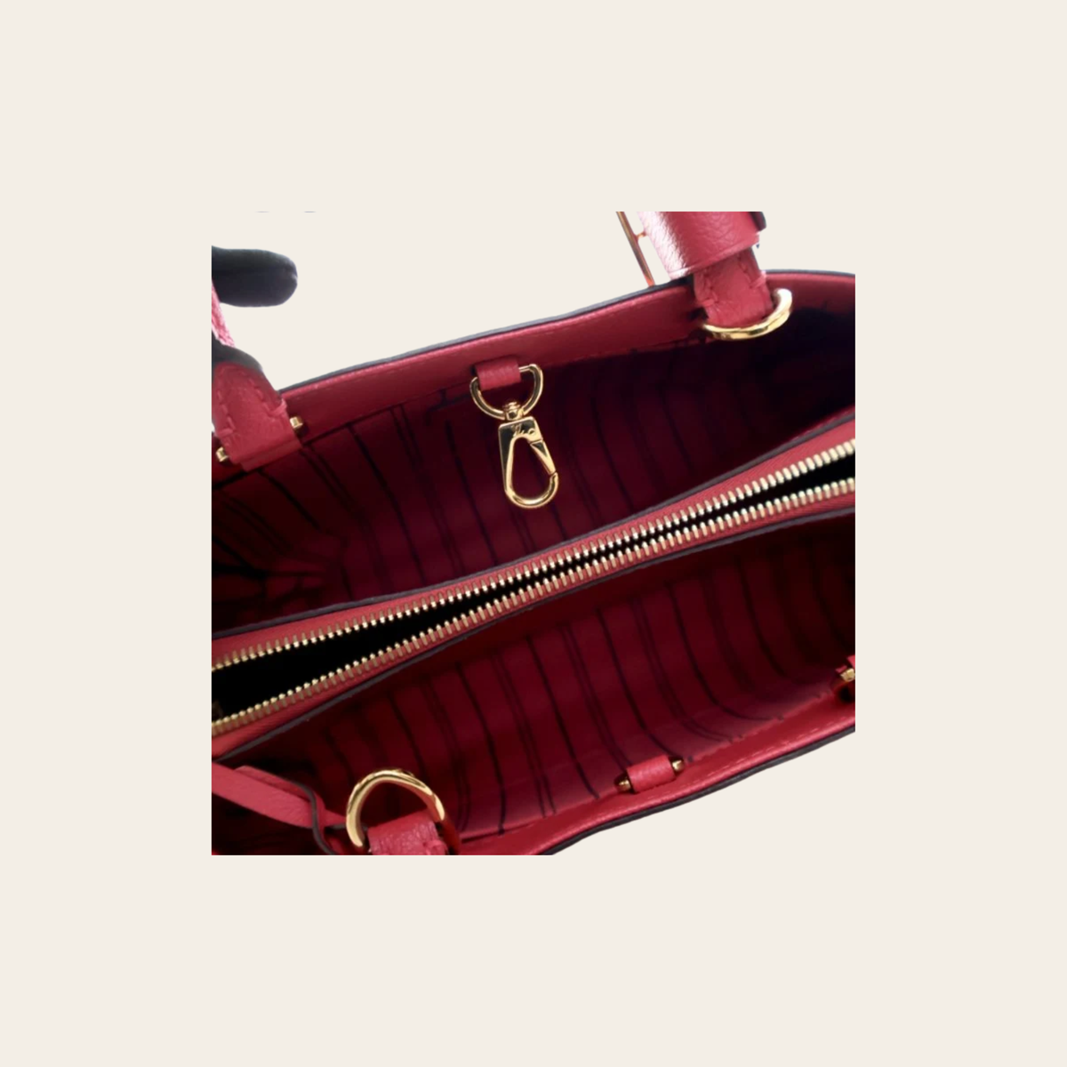 Louis Vuitton Montaigne BB Monogram Empreinte Rouge