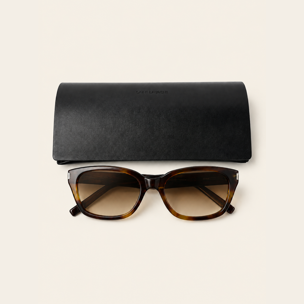 SAINT LAURENT – Lunettes SL 622 en acétate écaille – Marron – Taille M