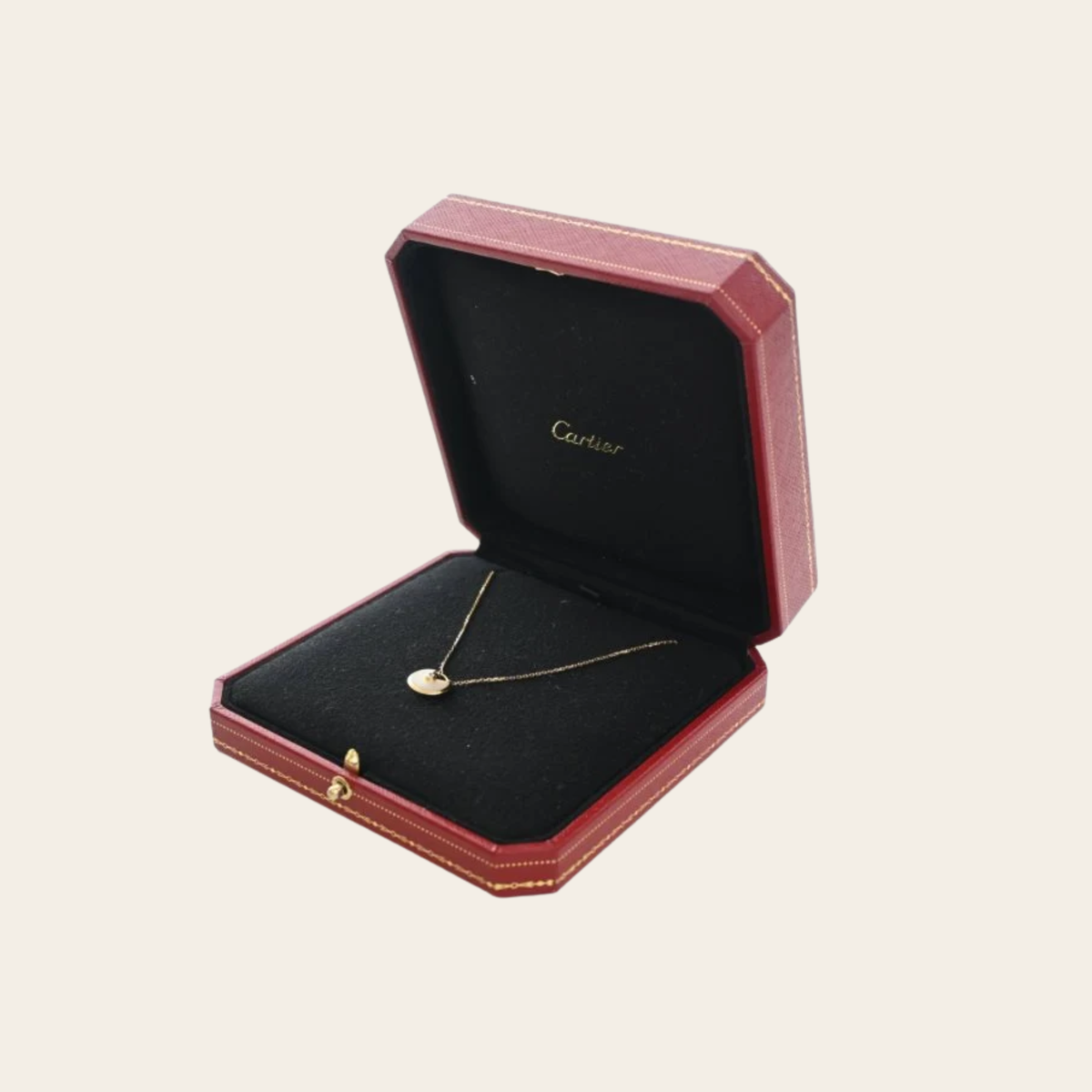 CARTIER — Collier Amulette de Cartier XS en nacre et diamant